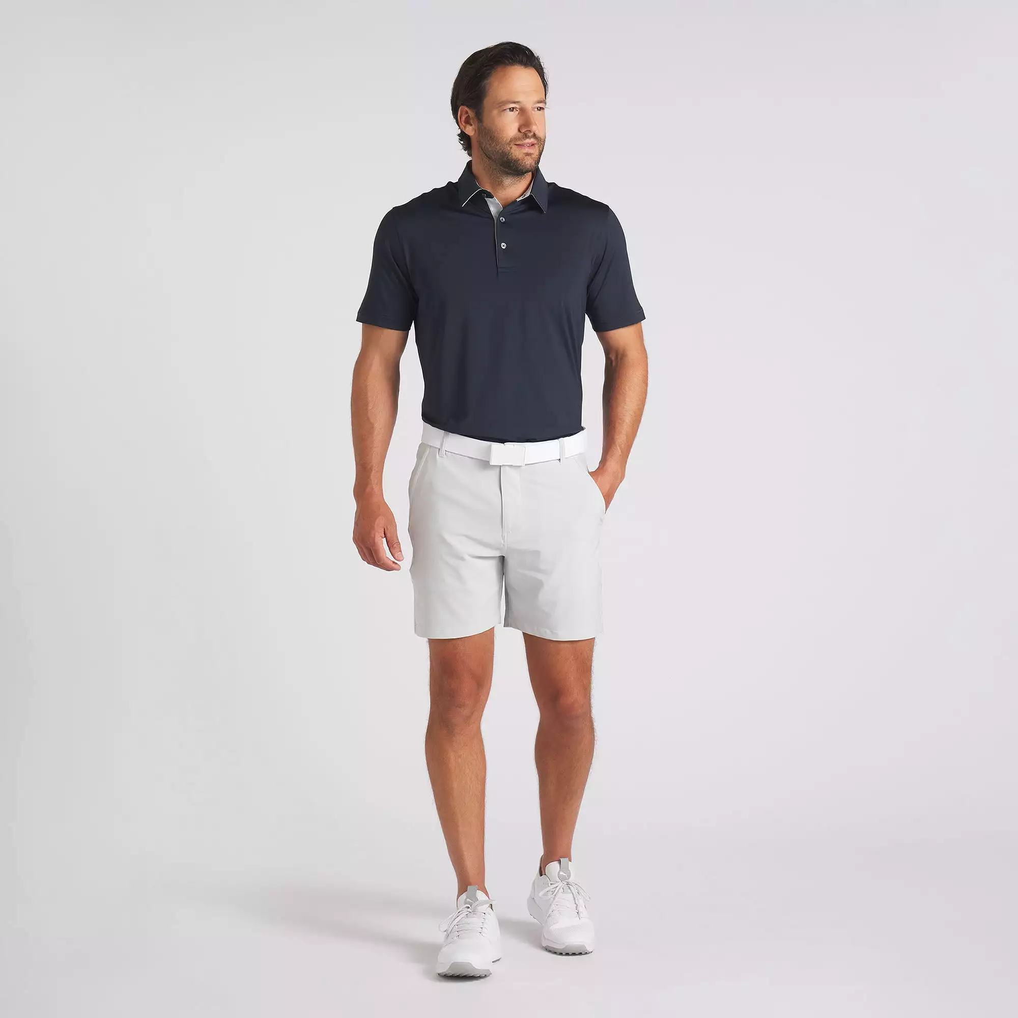 101 Solid 7 Golf Shorts | Ash Gray