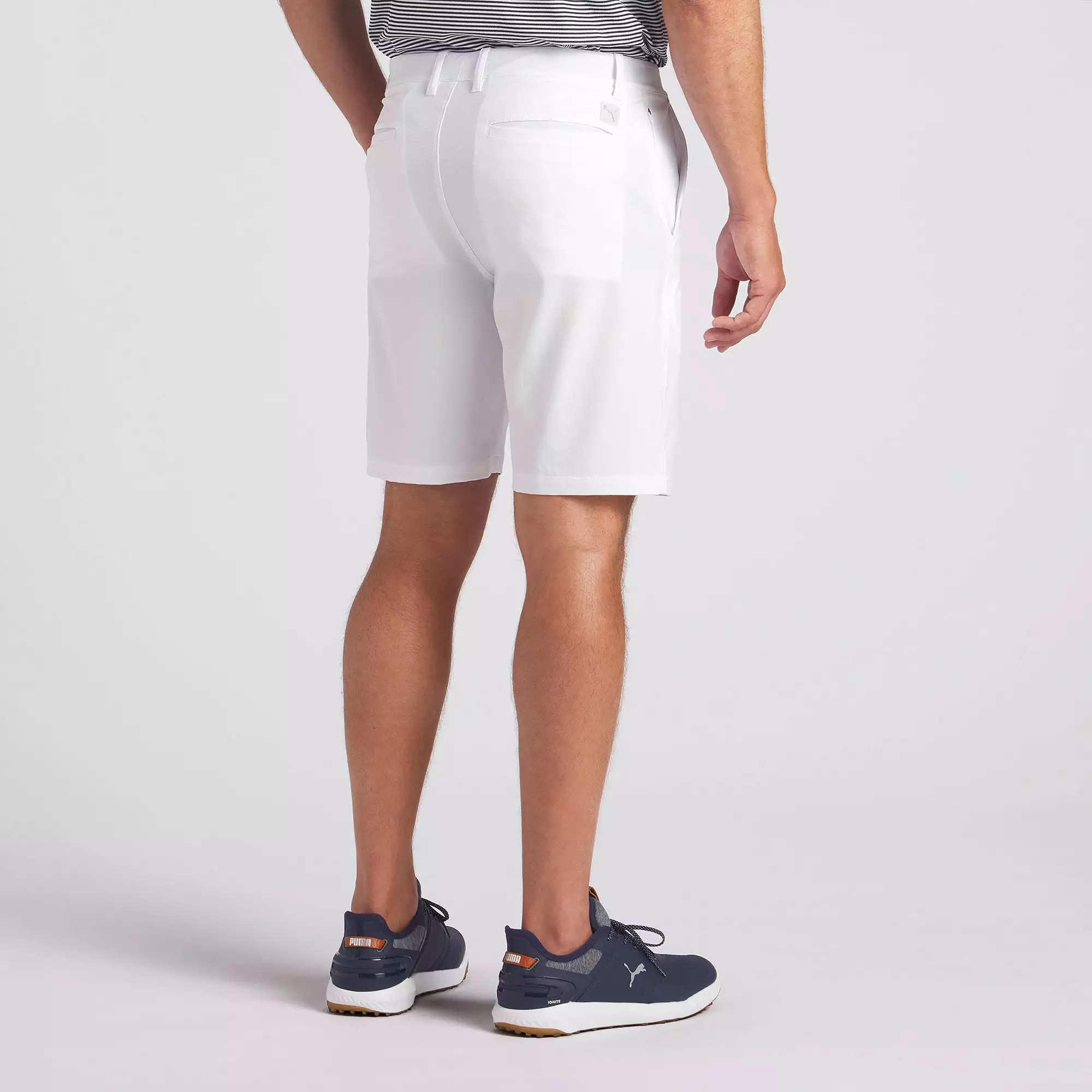 101 Solid 9 Golf Shorts | White Glow