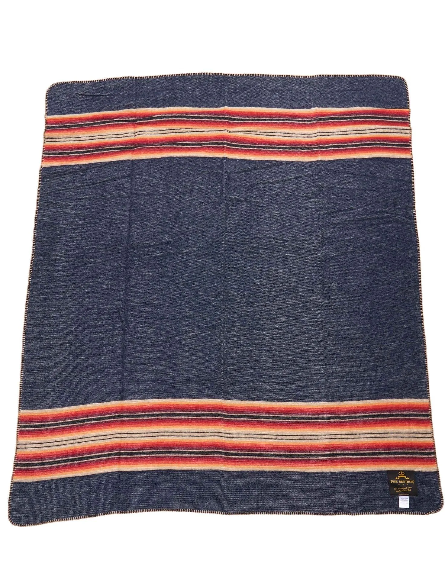 1969 Denakatee wool blanket, navy