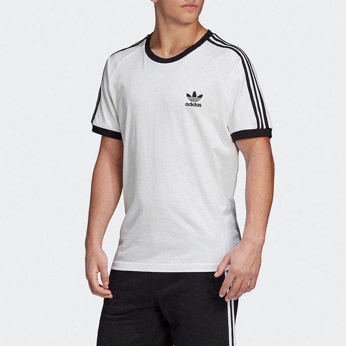 Adidas Originals Men's 3 Stripes Trefoil Tee - White