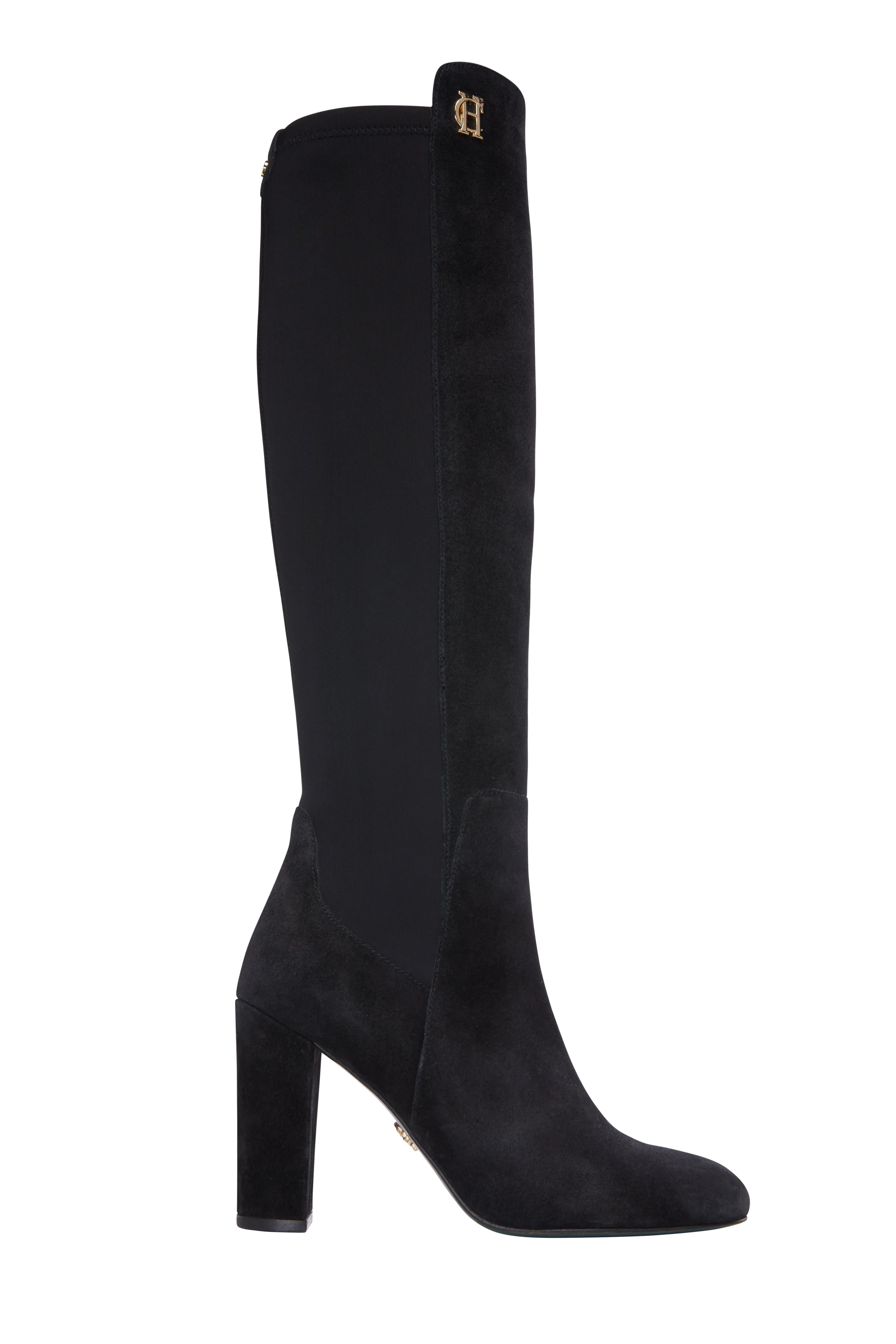 Albany Heeled Boot (Black Suede)