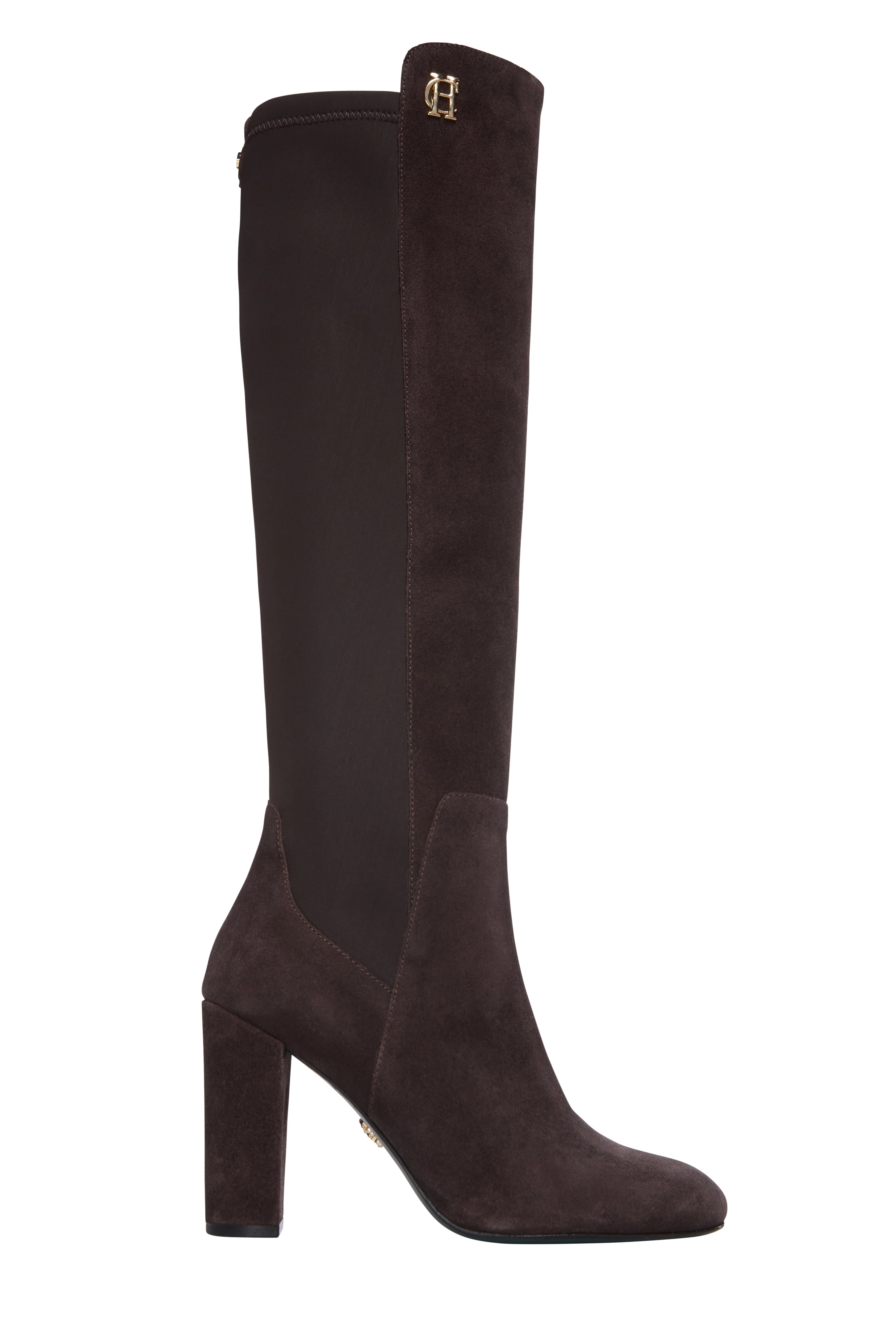 Albany Heeled Boot (Chocolate Suede)