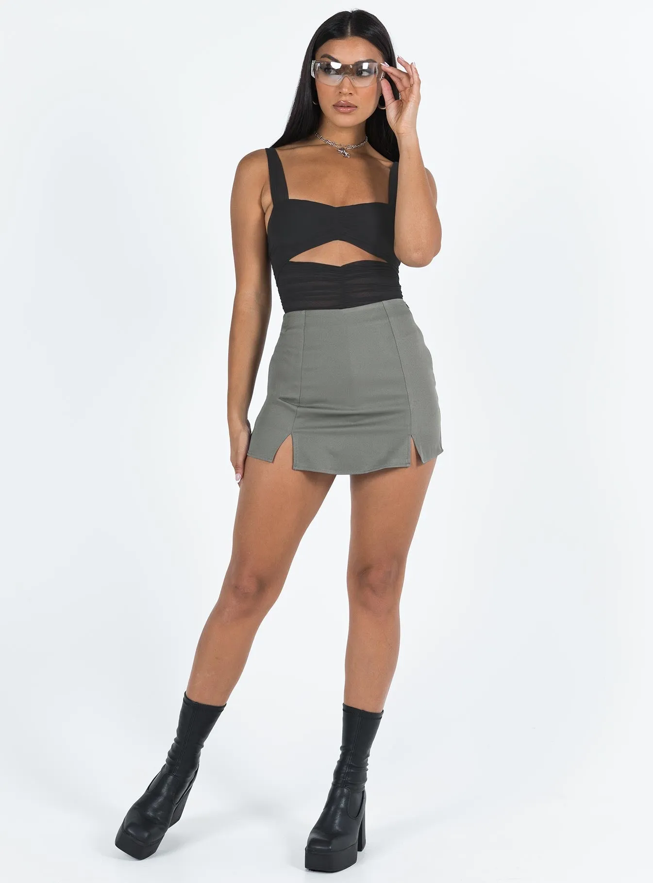 Albon Skort Slate