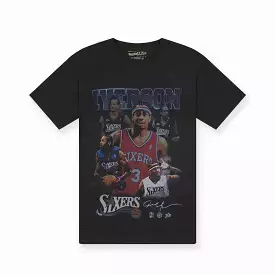 Allen Iverson Philadelphia 76er's Player & Stats T-Shirt - Black