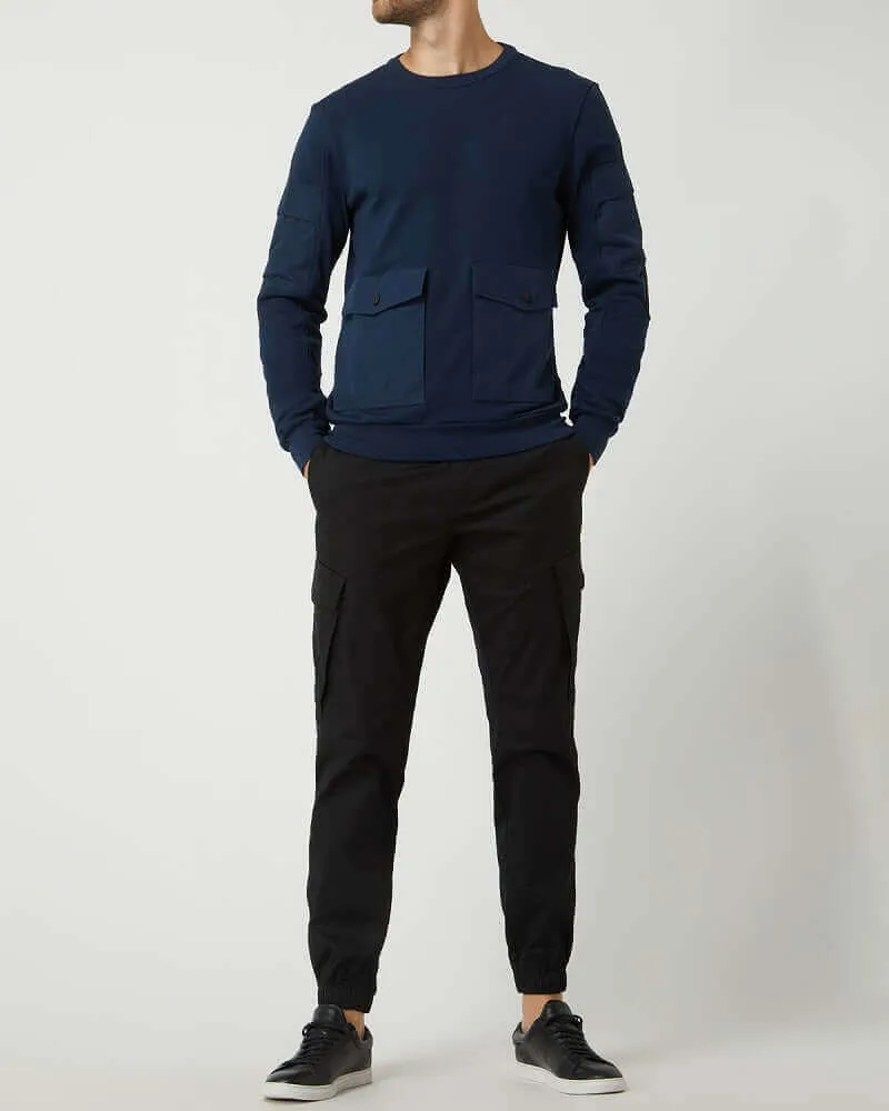 Antony Morato WORKER Sweatshirt Avio Blue