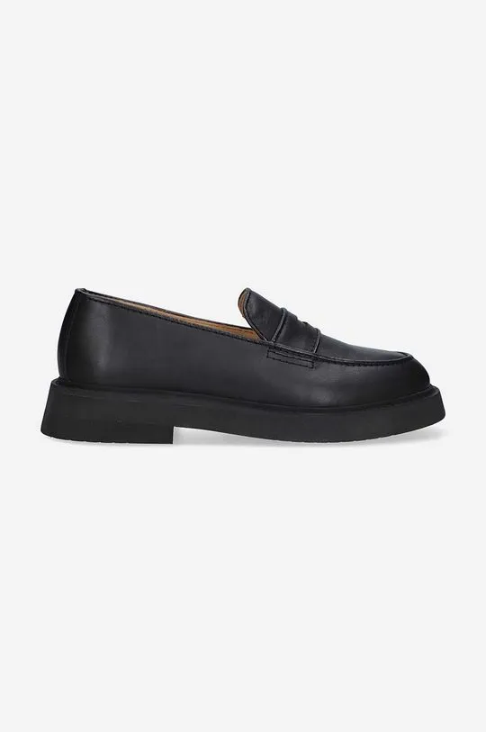 A.P.C. leather loafers women's black color