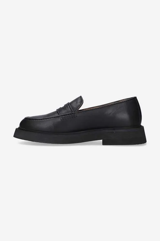 A.P.C. leather loafers women's black color