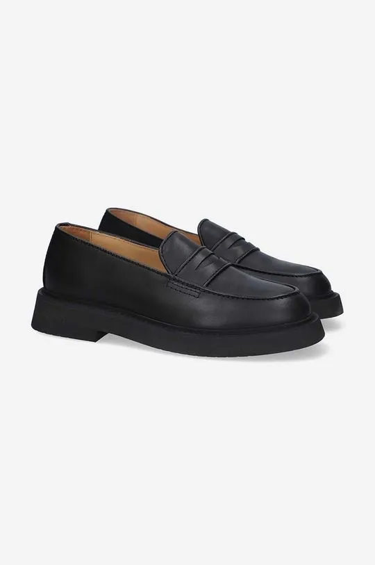 A.P.C. leather loafers women's black color