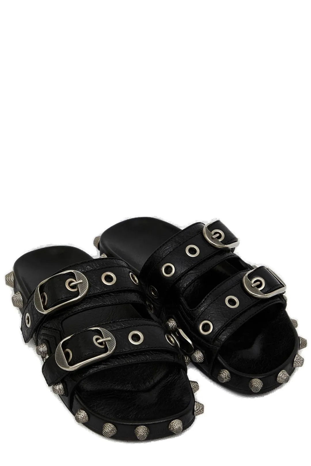 Balenciaga Cagole Stud Embellished Sandals