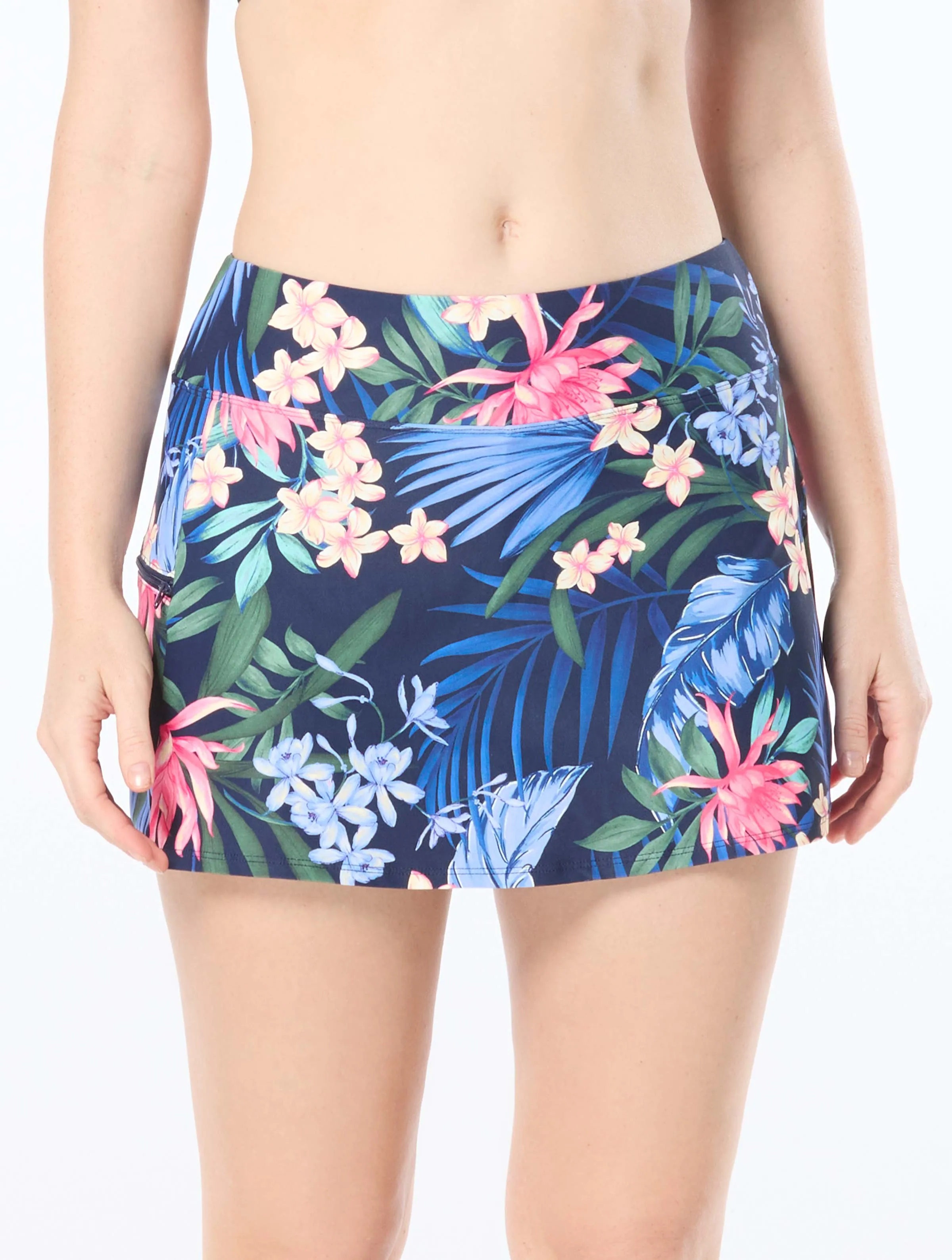  Beach House Emma Swim Skort - Monterey Tropical     