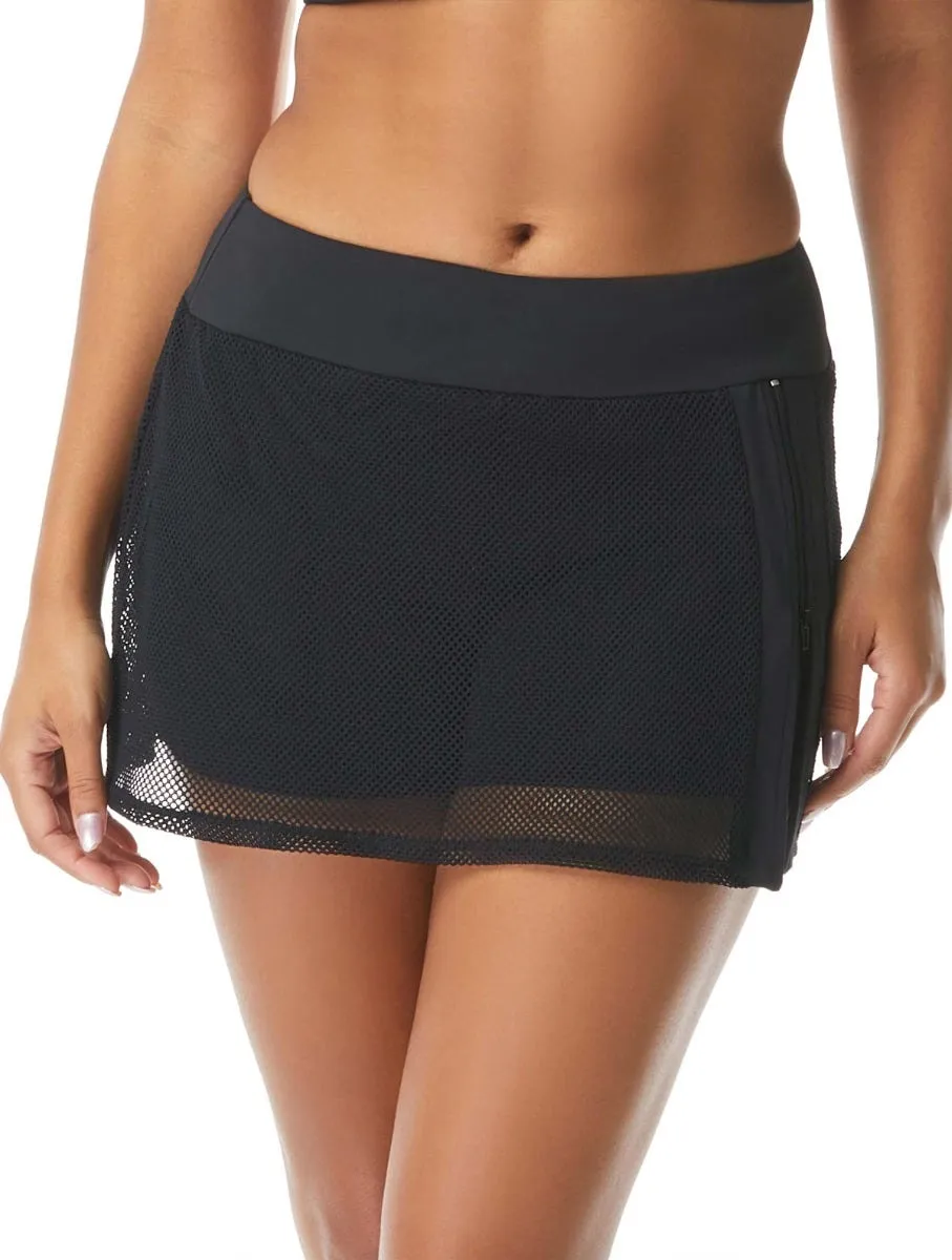  Beach House Excel Mesh Swim Skort - Beach Solids     