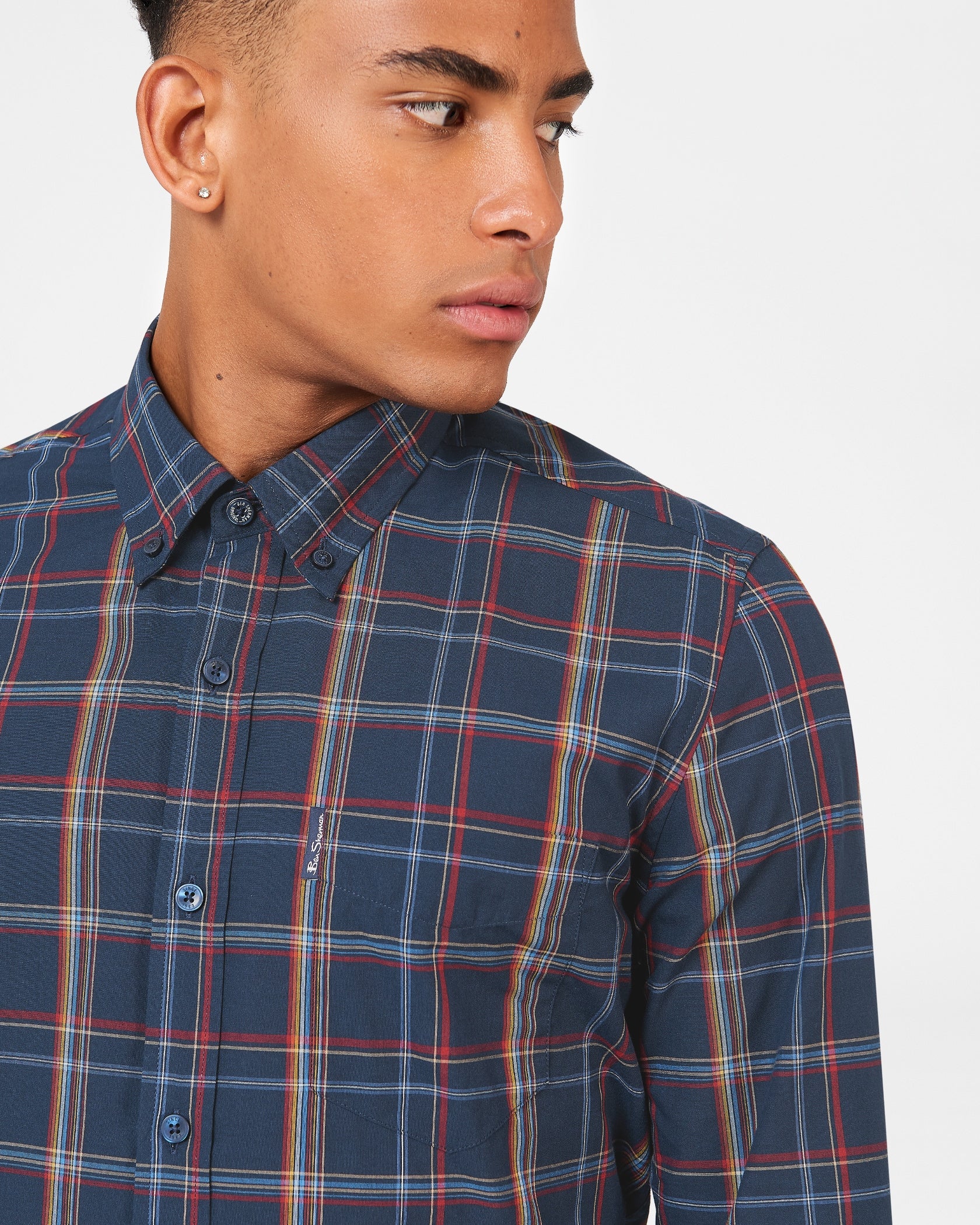 Ben Sherman Mens Linear Check Shirt