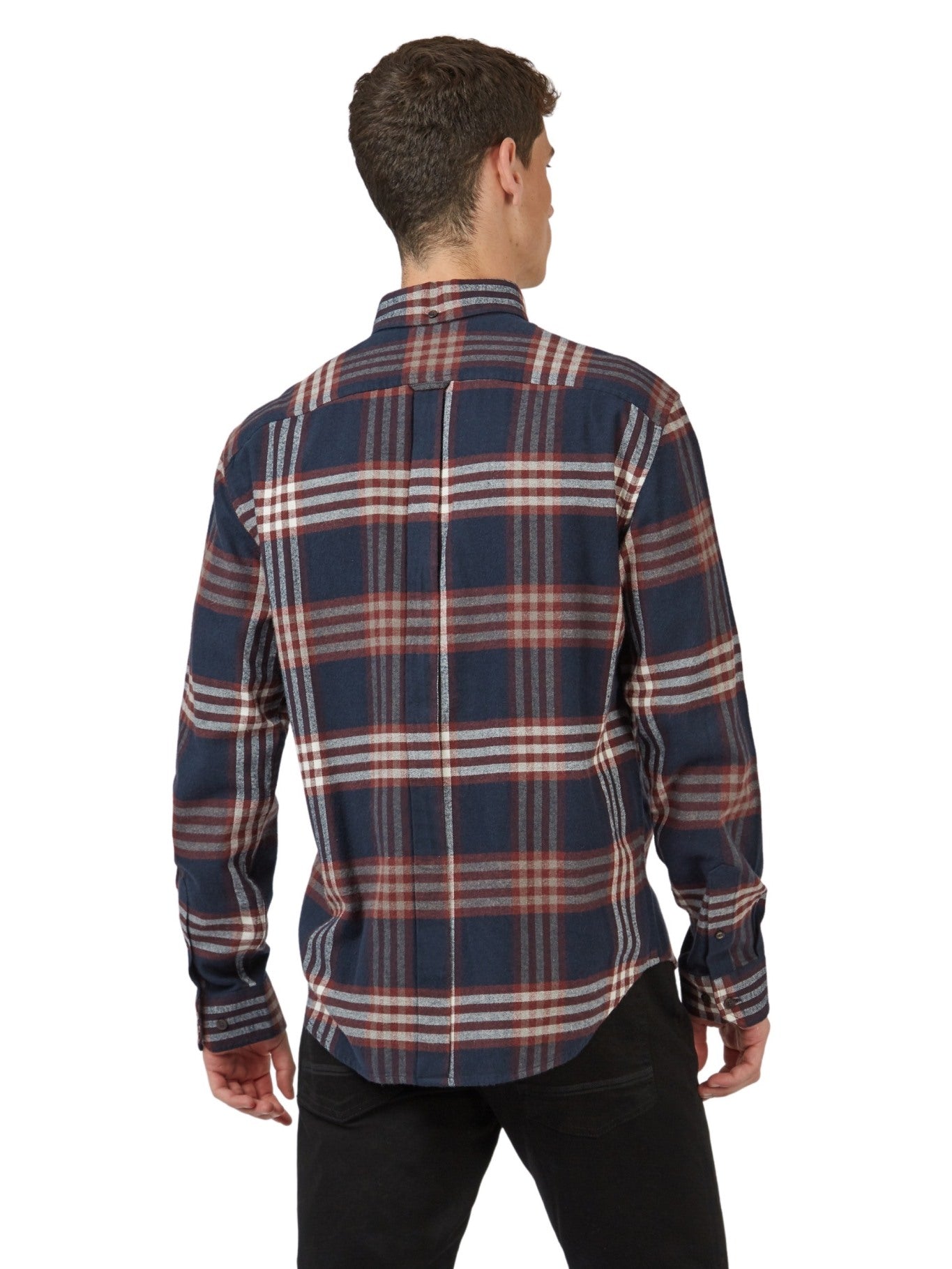 Ben Sherman Mens Oversized Brushed Check Shirt