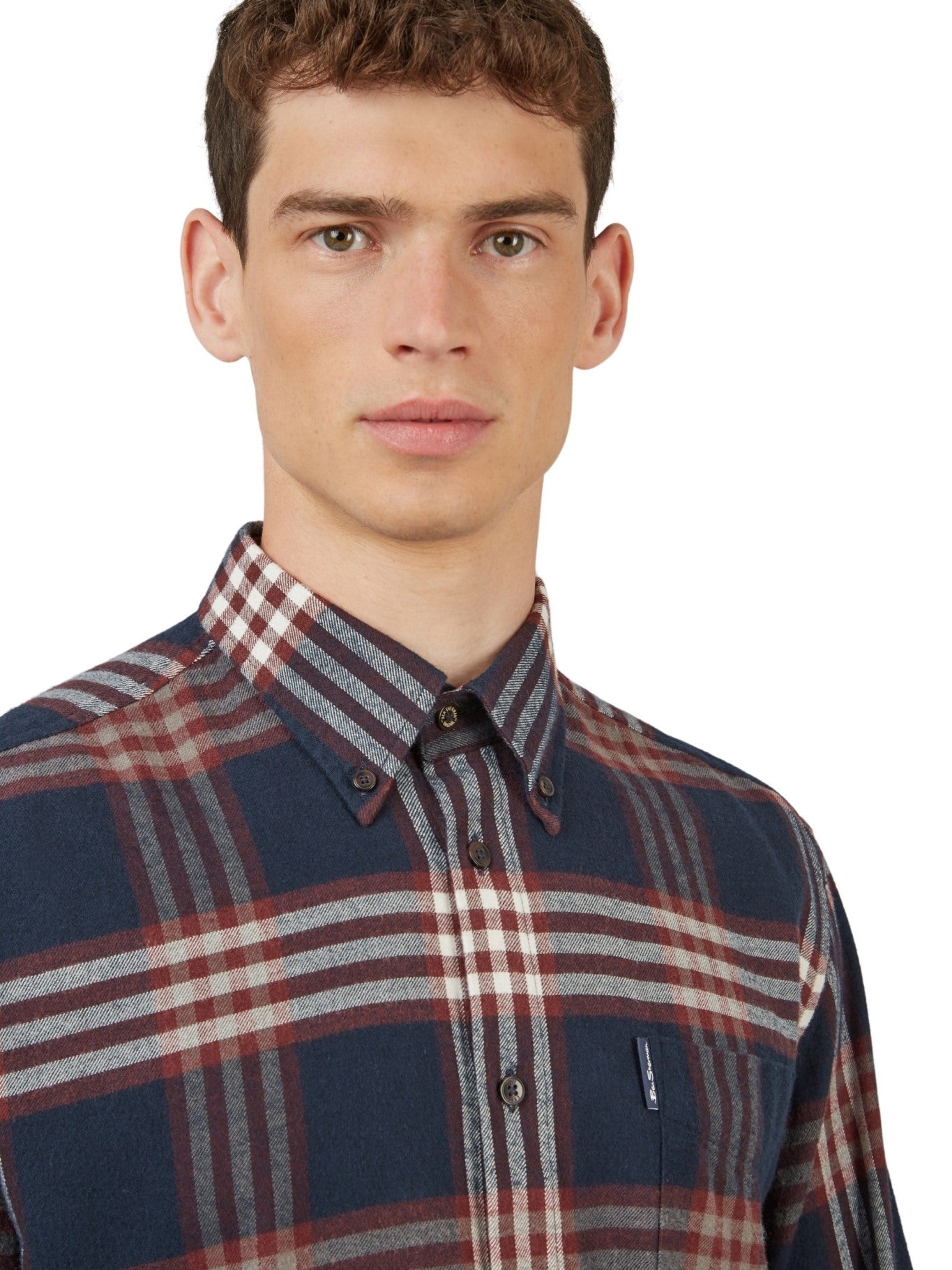 Ben Sherman Mens Oversized Brushed Check Shirt