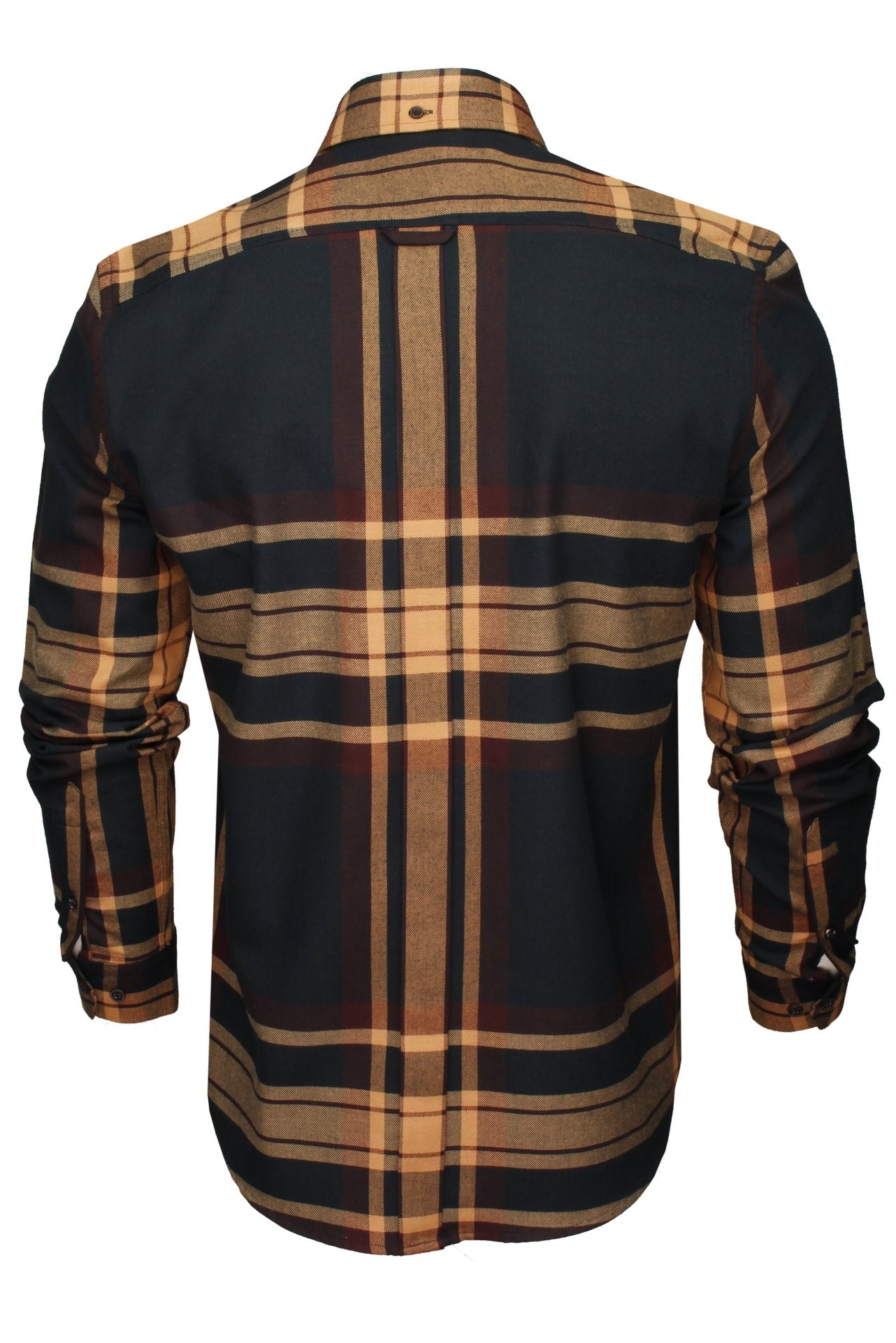 Ben Sherman Mens Oversized Tartan Check Shirt Long Sleeve