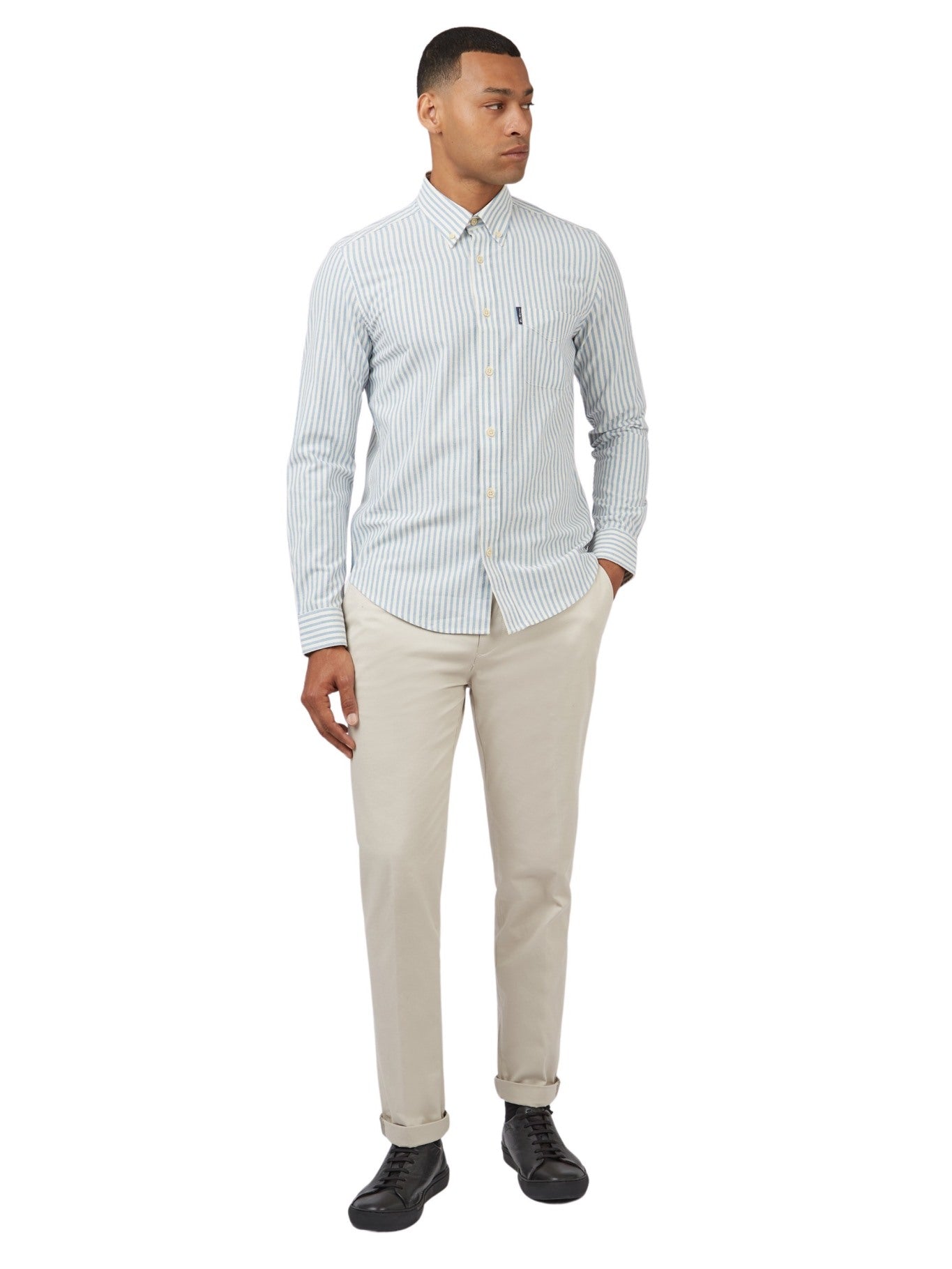 Ben Sherman Mens Oxford Stripe Shirt