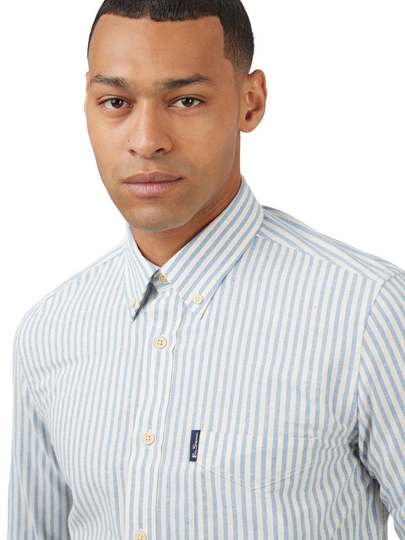 Ben Sherman Mens Oxford Stripe Shirt