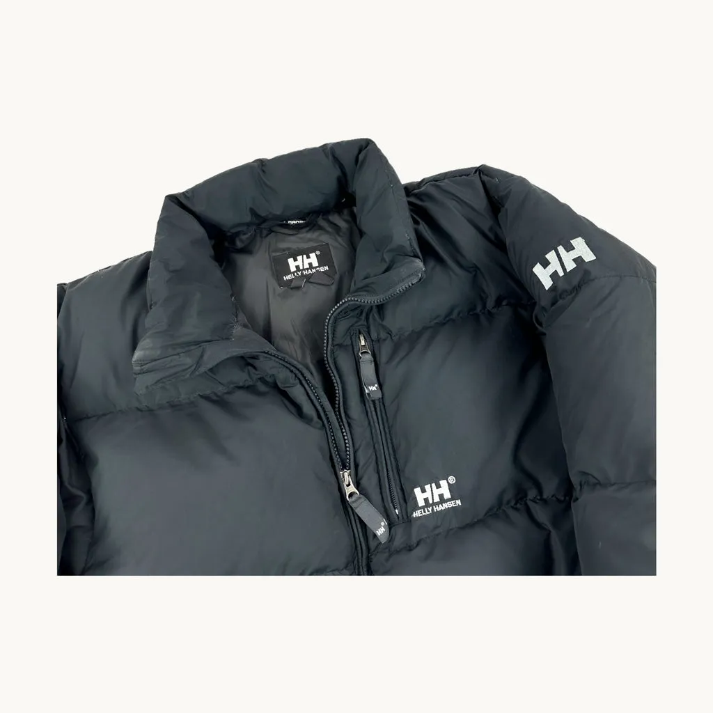 Black 90s Helly Hansen Puffer Jacket Coat (L)