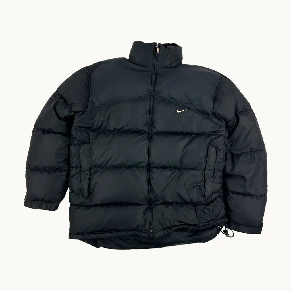 Black y2ks NIKE Puffer Jacket Coat Tagged (XL)