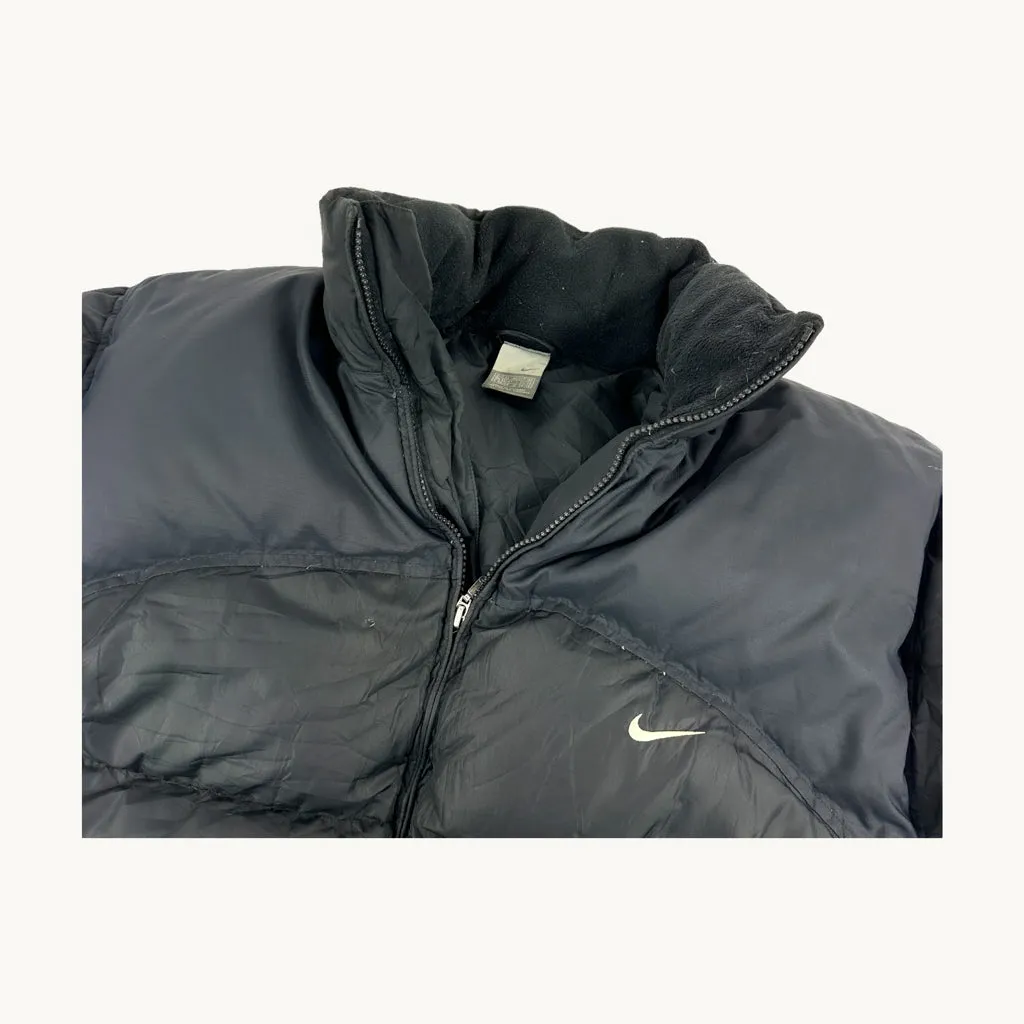 Black y2ks NIKE Puffer Jacket Coat Tagged (XL)