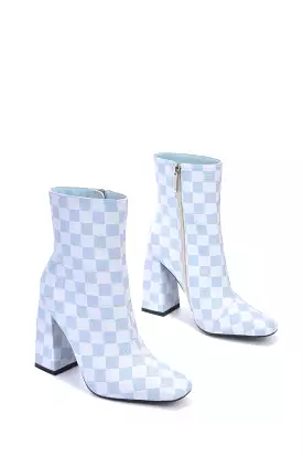 Blast Checkered Booties