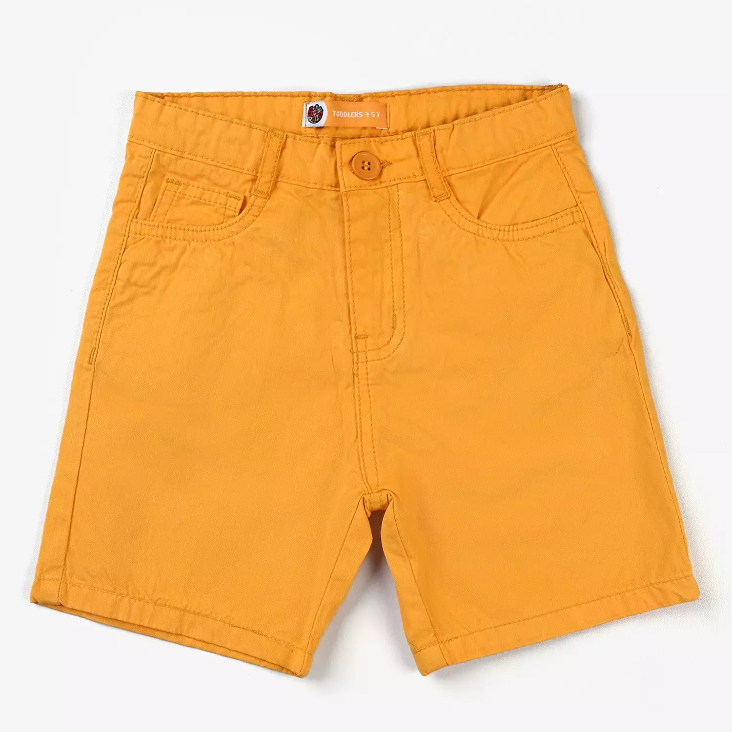 Boys Cotton Short Basic-Citrus