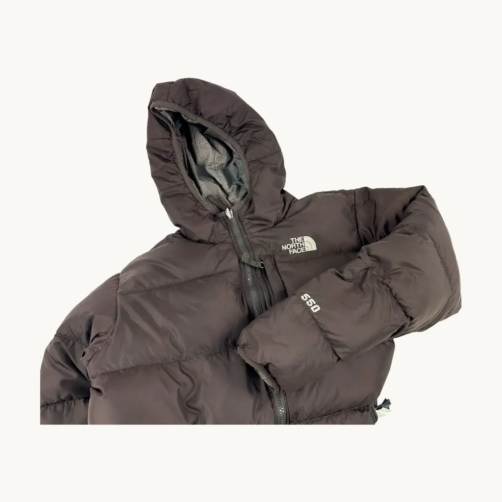 Brown 90s The North Face 550 Series Reversible Puffer Jacket Coat (XS)