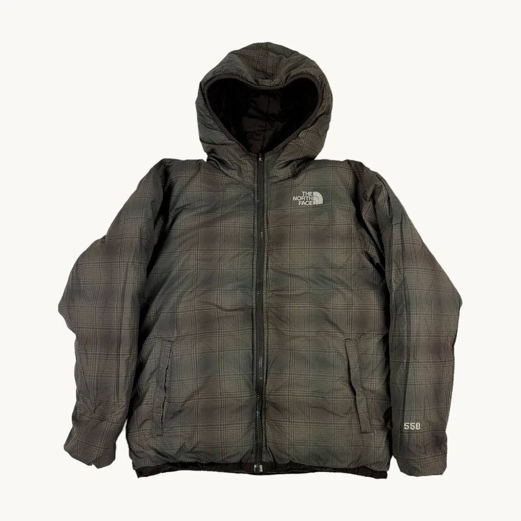 Brown 90s The North Face 550 Series Reversible Puffer Jacket Coat (XS)