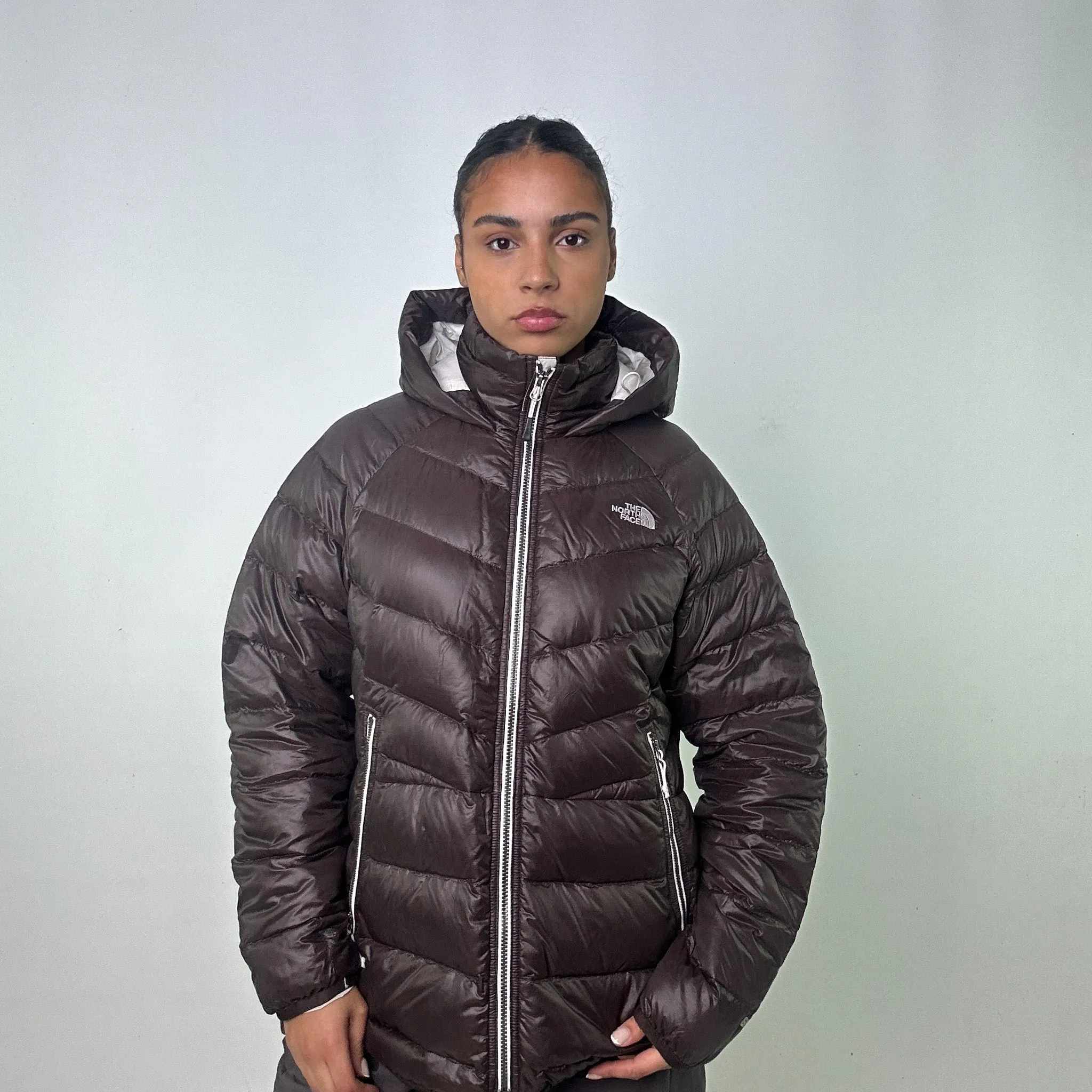 Brown 90s The North Face 600 Series Puffer Jacket Coat (L)