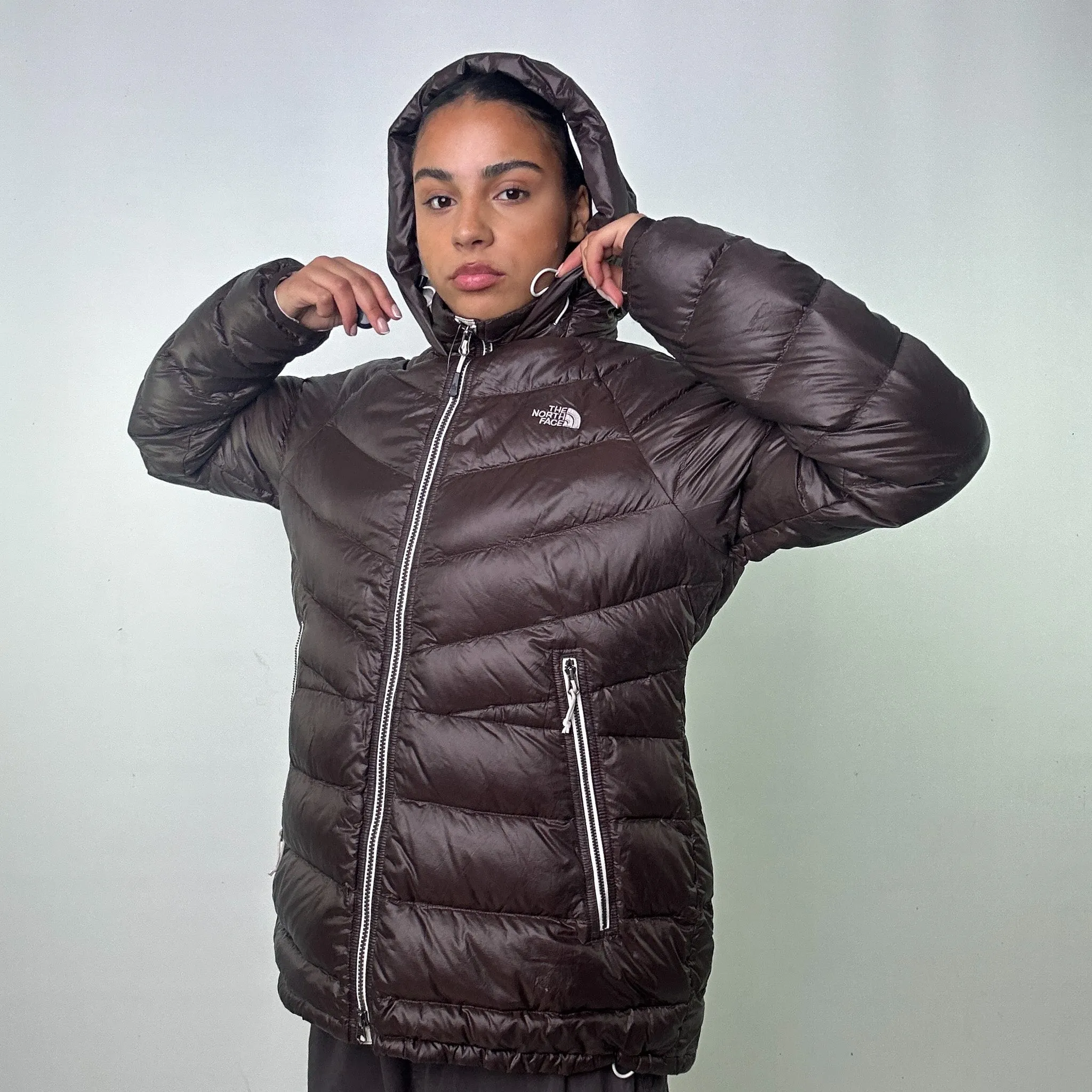 Brown 90s The North Face 600 Series Puffer Jacket Coat (L)