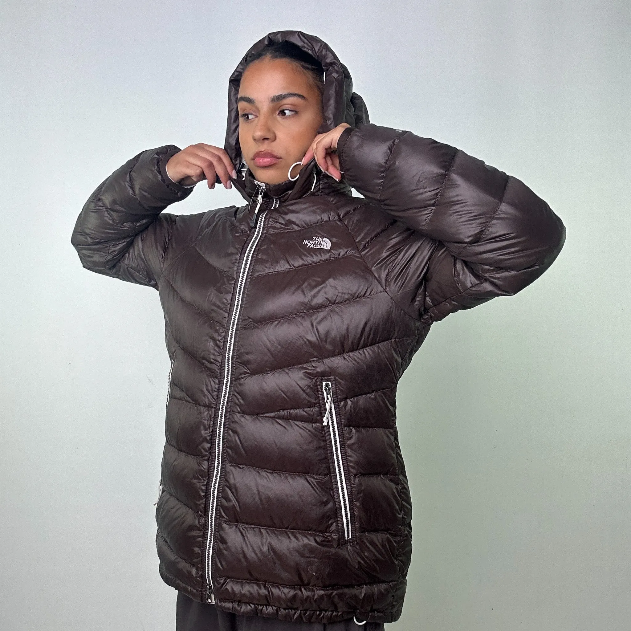 Brown 90s The North Face 600 Series Puffer Jacket Coat (L)