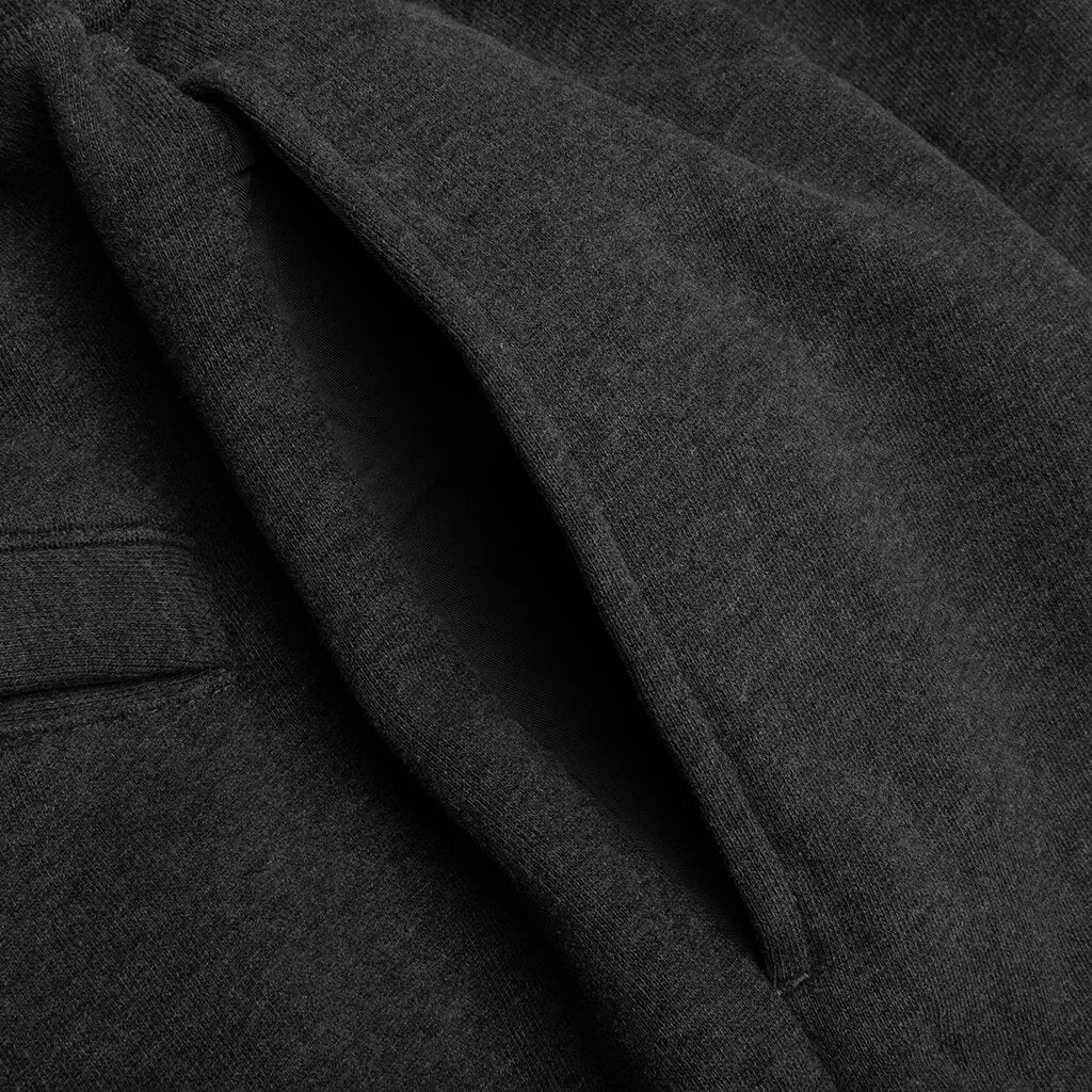 Brushed Cargo Fleece Pants - Melange Dark Grey