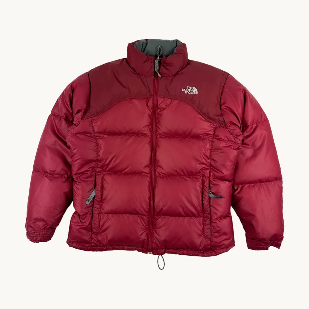 Burgundy 90s The North Face 600 Series Puffer Jacket Coat (S)