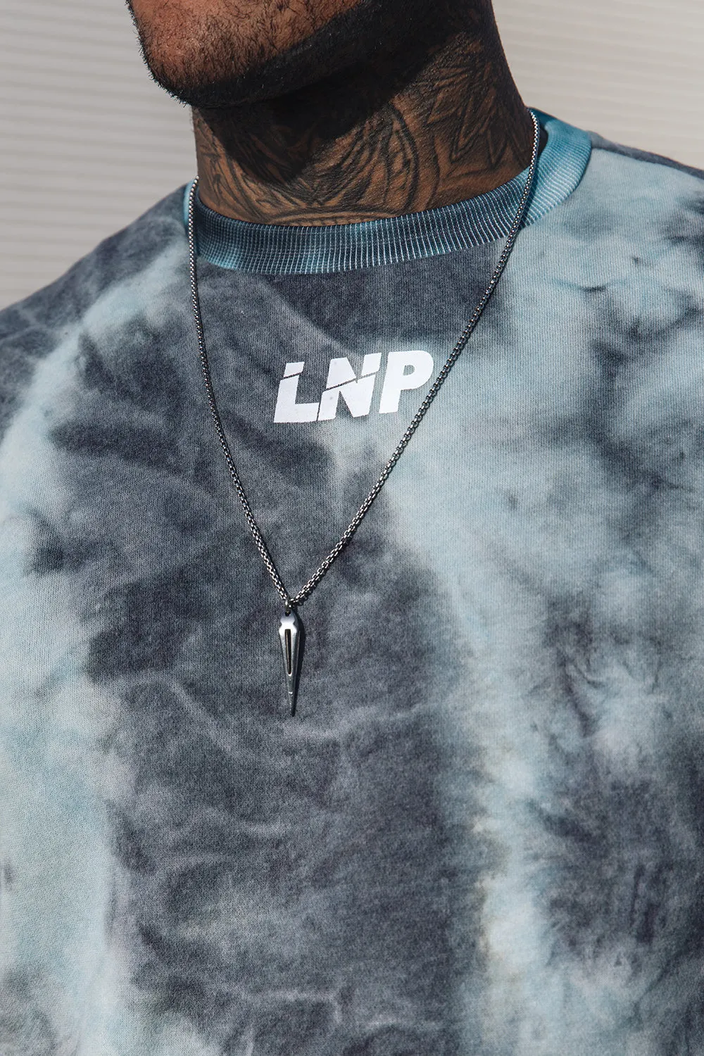 Candy Blue Tie-Dye Oversized Sweater