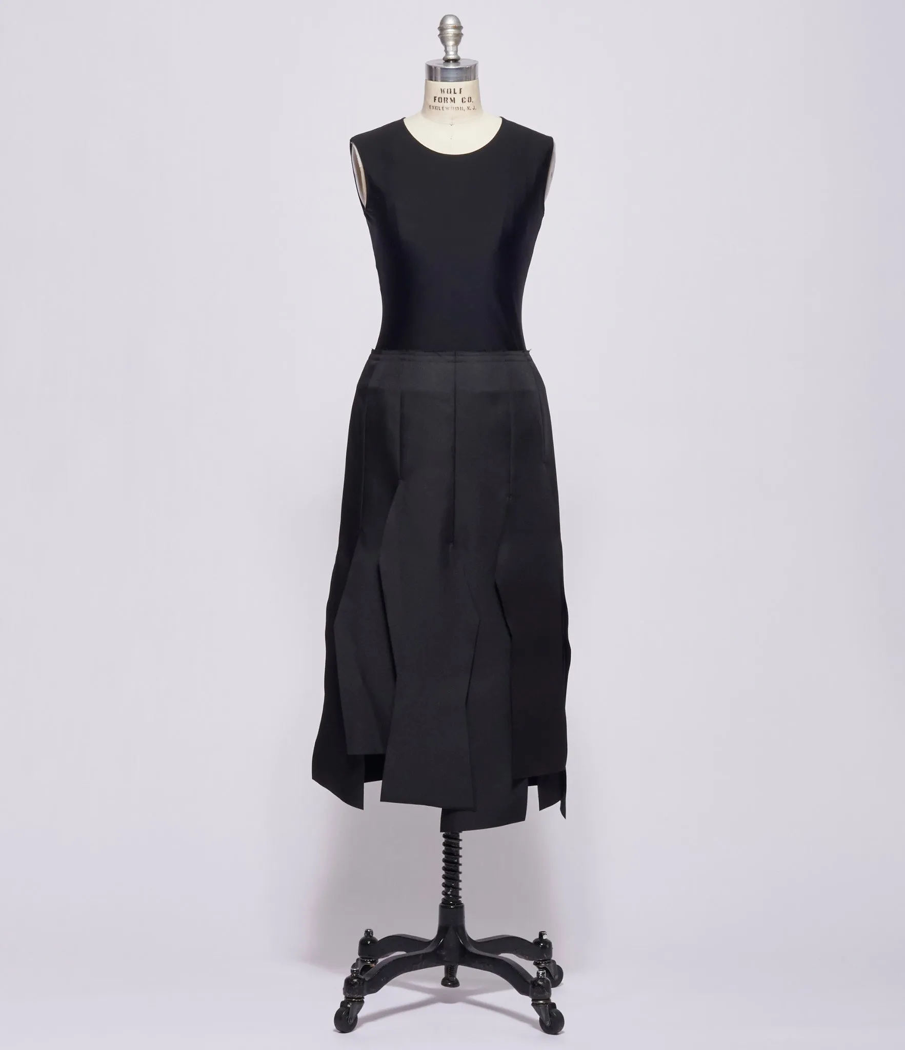 Comme Des Garcon Womens Cut Out Panel Skirt