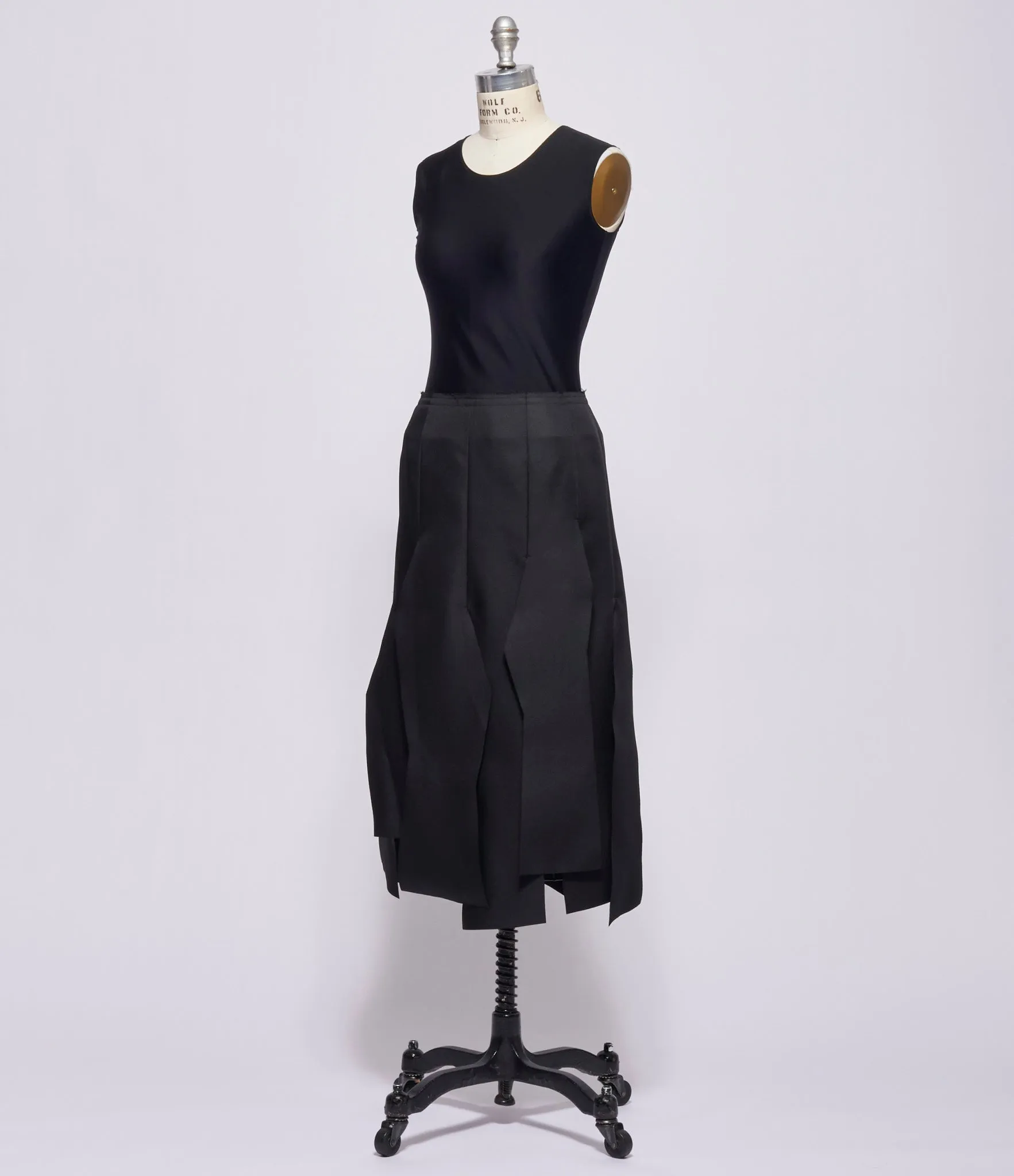 Comme Des Garcon Womens Cut Out Panel Skirt