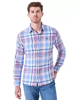 Crew Clothing Mens Brushed Flannel Oversized Check Shirt