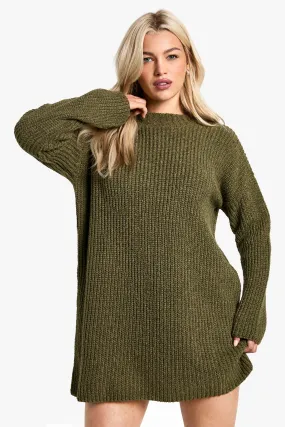 Crew Neck Sweater Dress