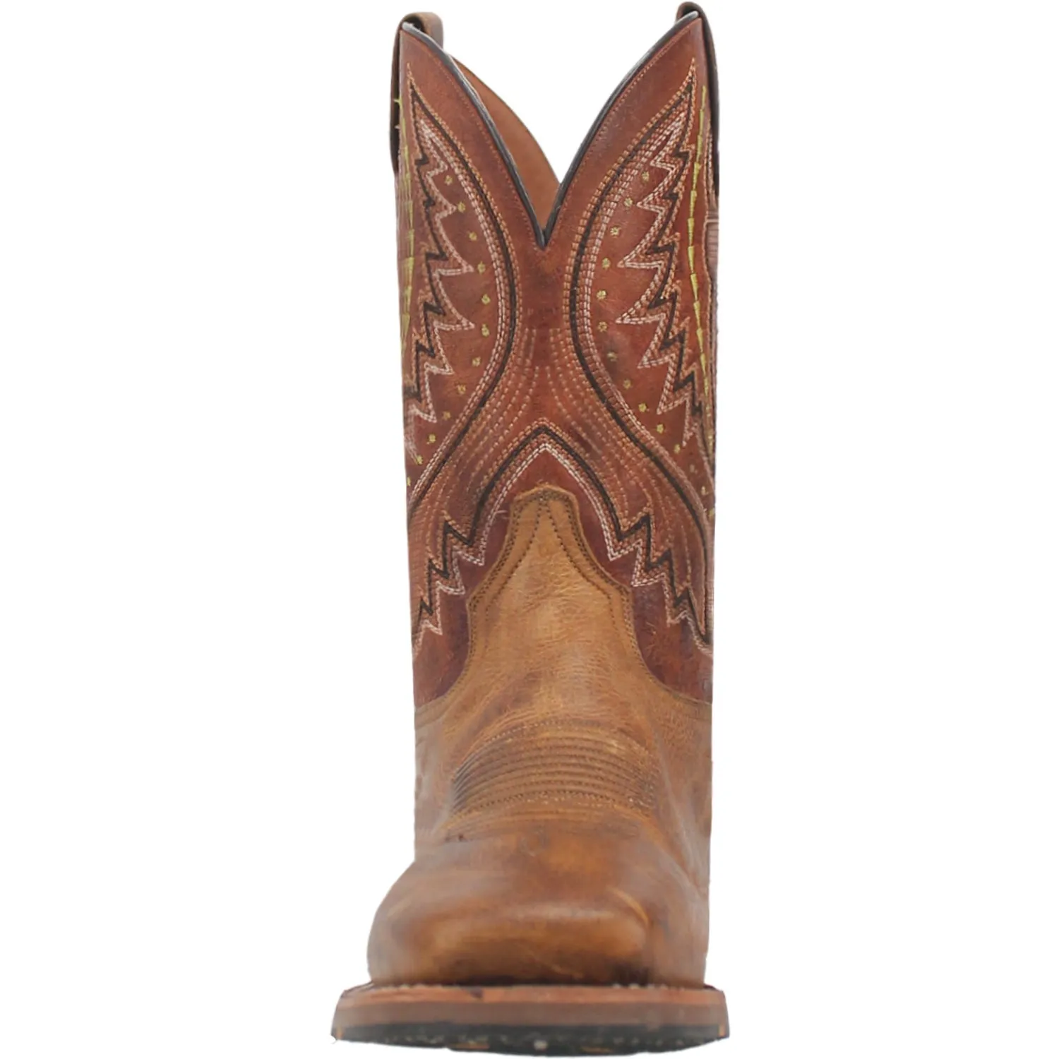 Dan Post Mens Dugan Brown Bison Leather Cowboy Boots