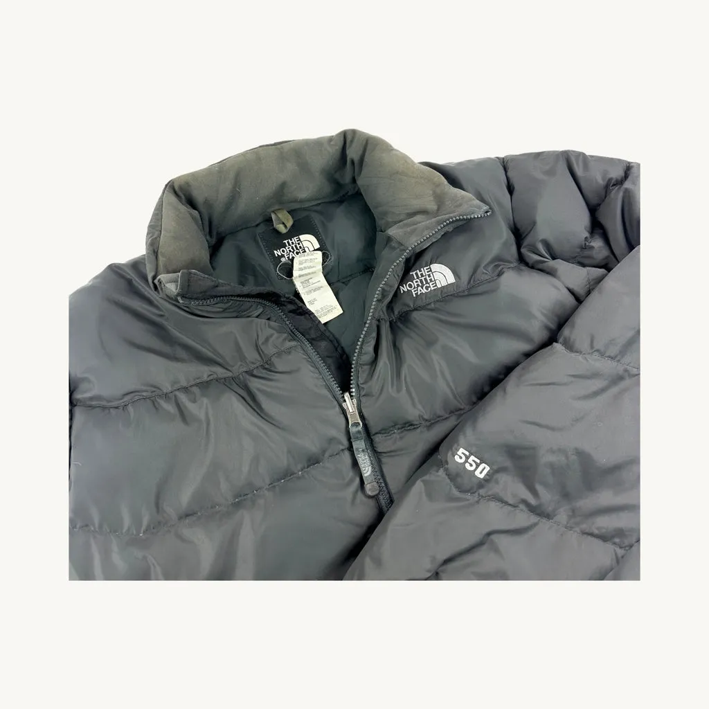 Dark Grey 90s The North Face 550 Series Puffer Jacket Coat (L)