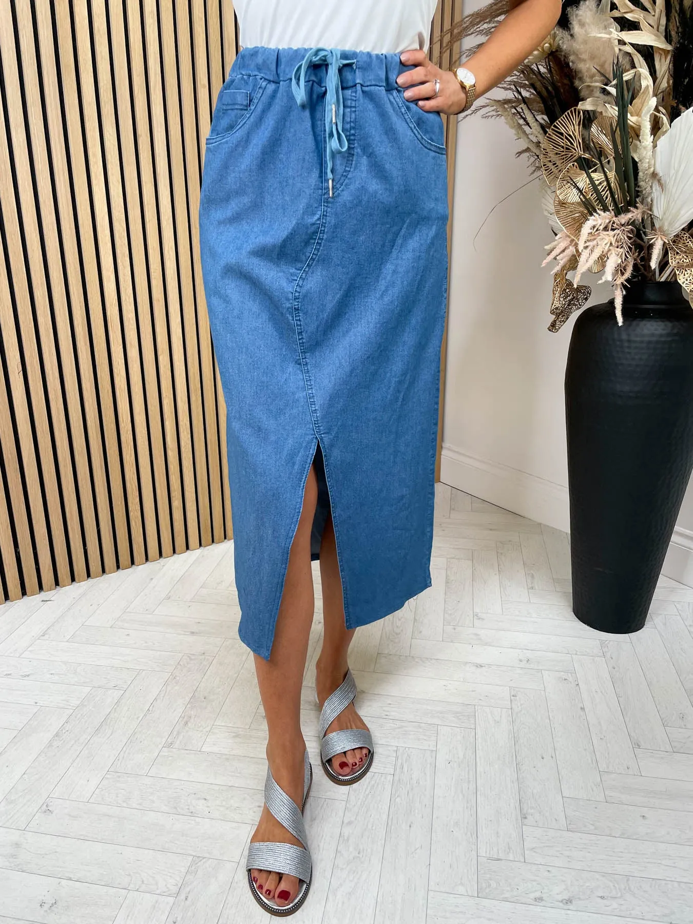 Denim Magic Midi Skirt - 2 Colours