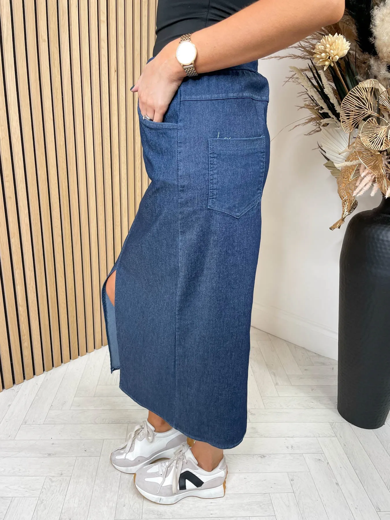 Denim Magic Midi Skirt - 2 Colours