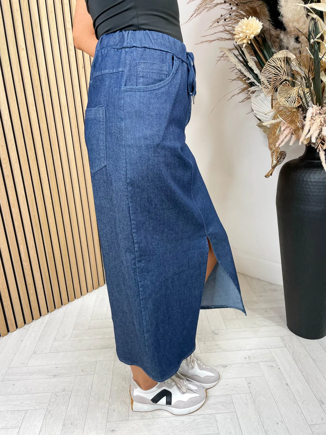 Denim Magic Midi Skirt - 2 Colours