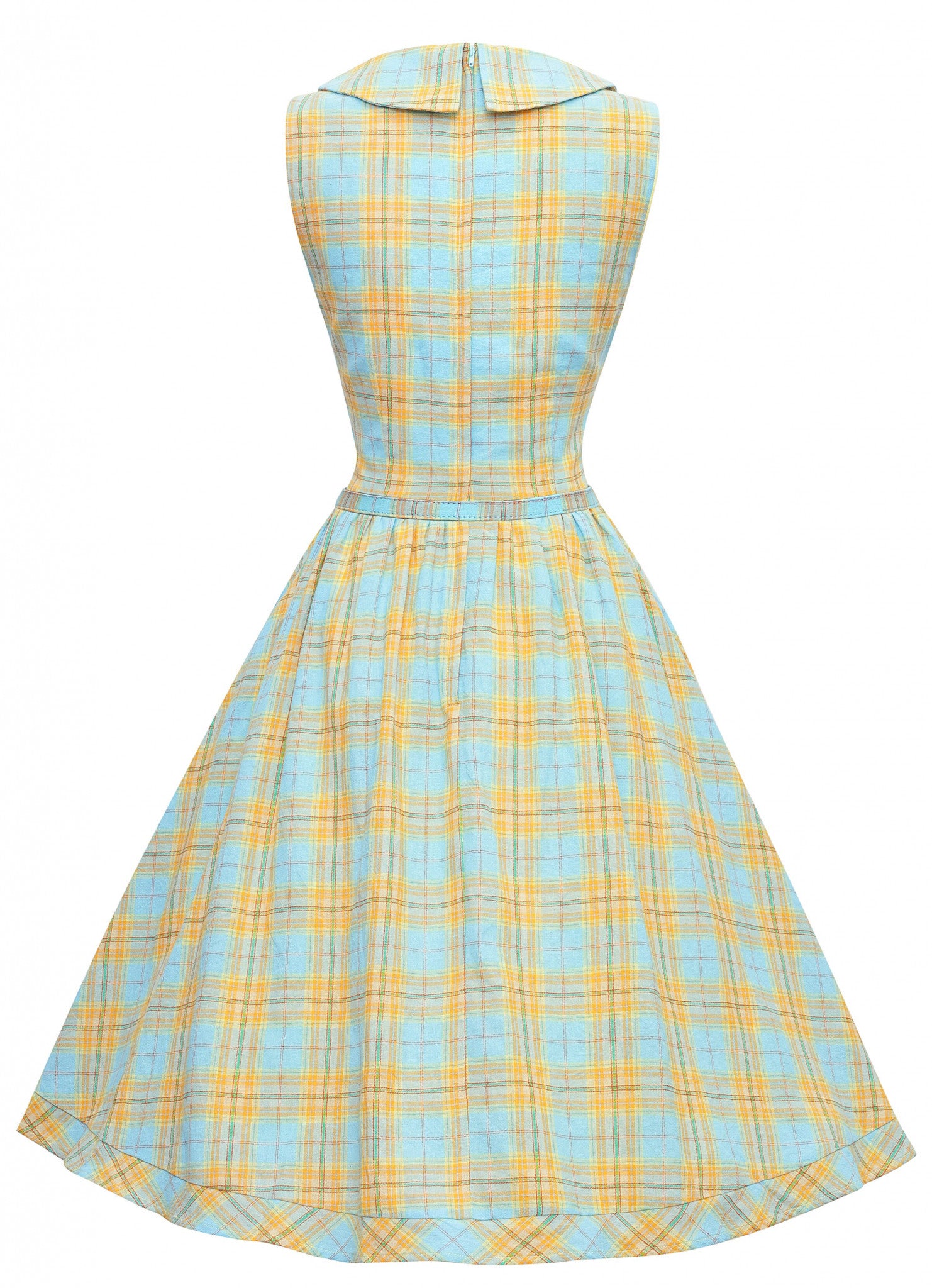 Dolly And Dotty 1950's Button Up Check Swing Dress