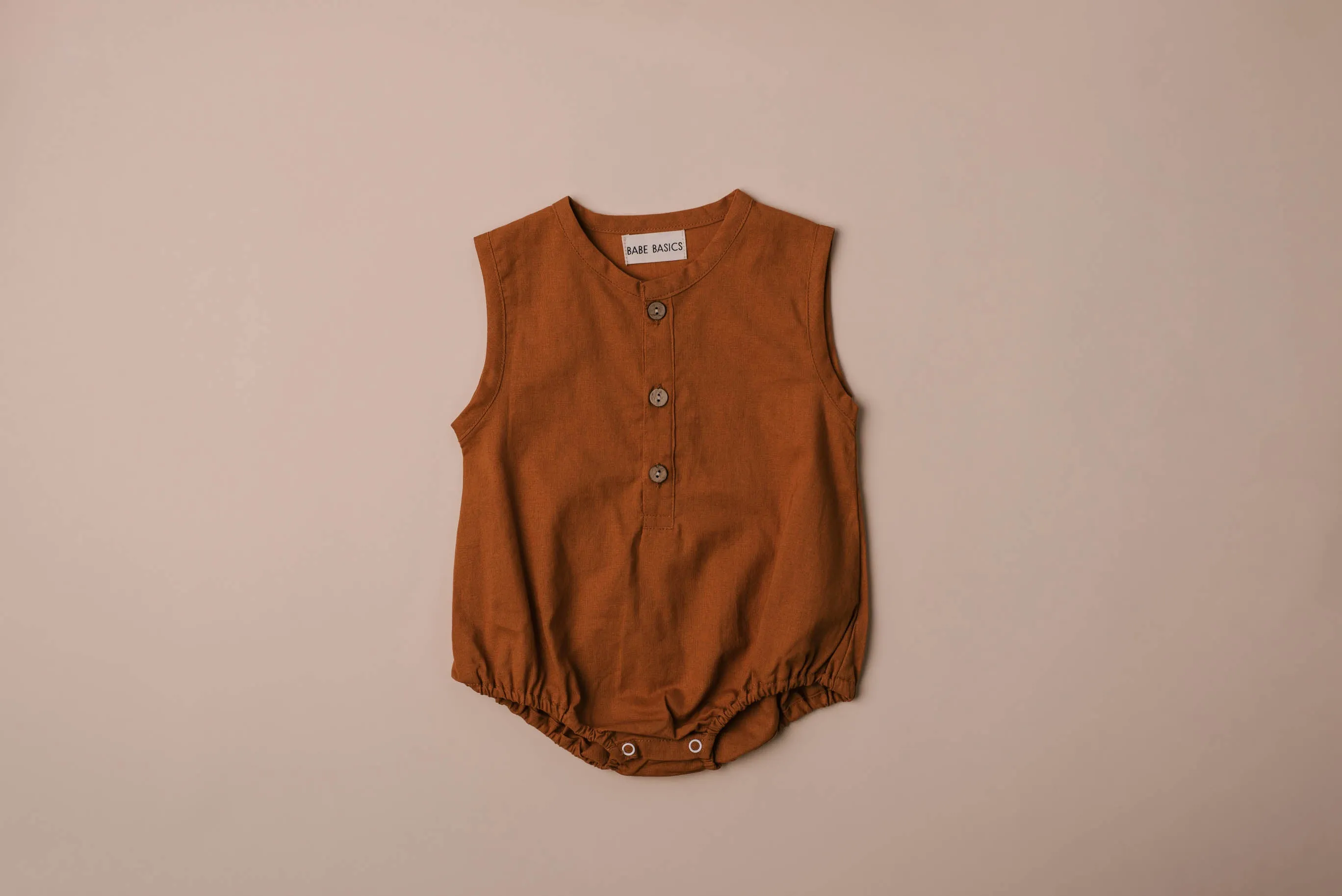 Earthy Linen Romper