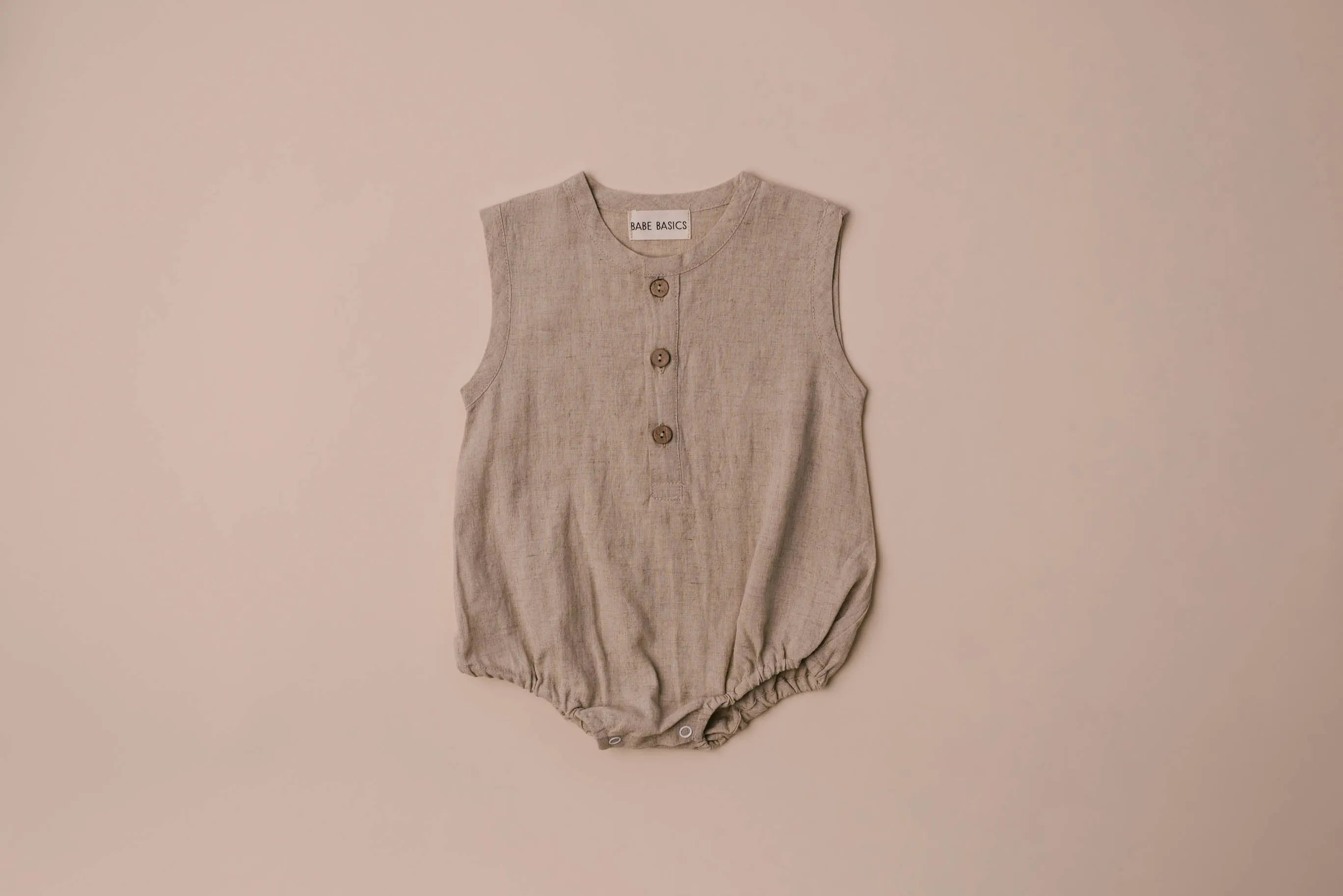 Earthy Linen Romper