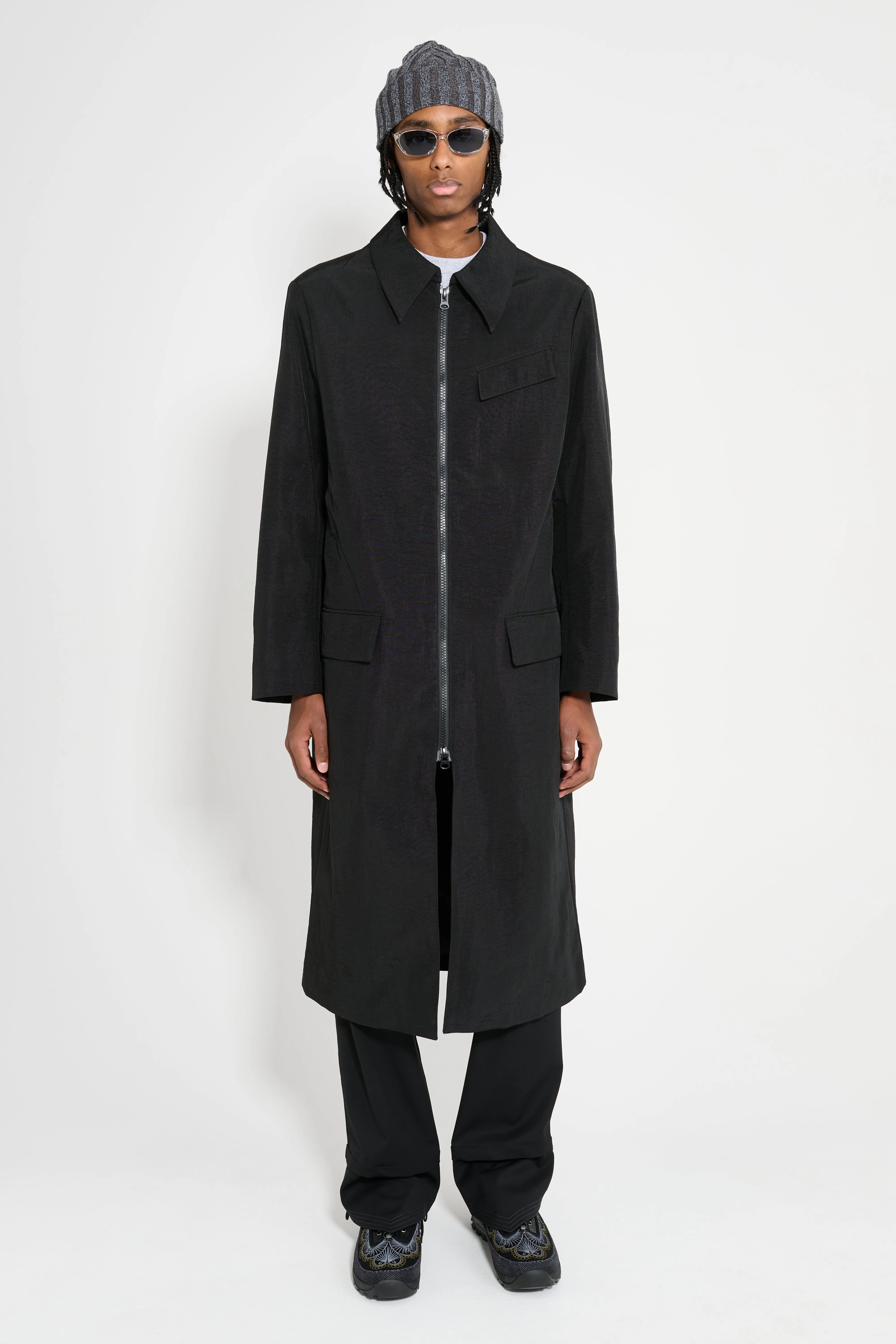 Eckhaus Latta Trace Coat Asphalt