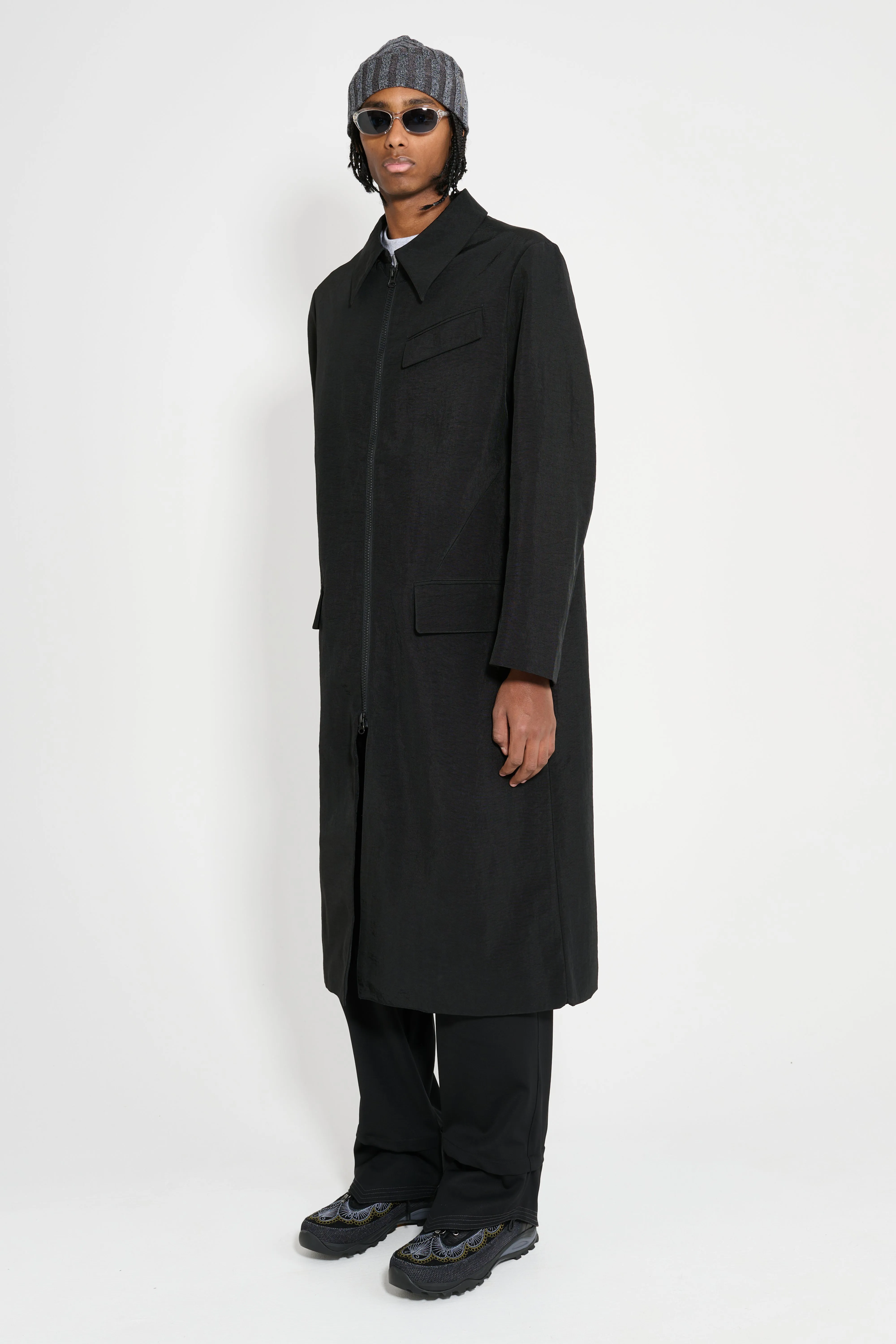 Eckhaus Latta Trace Coat Asphalt