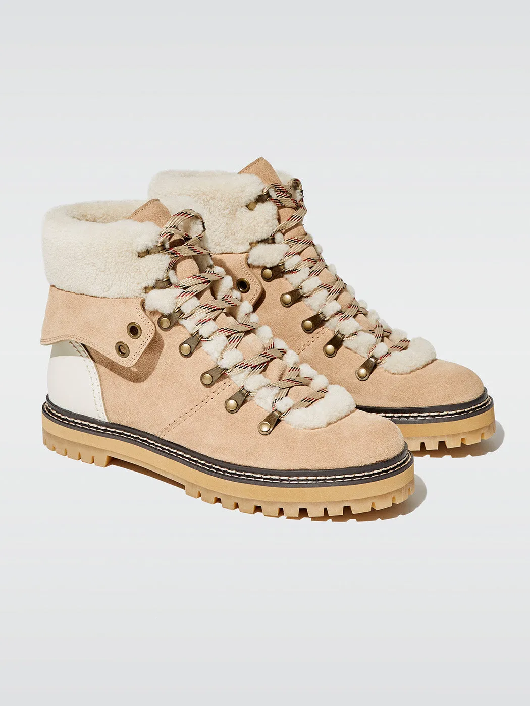 Eileen Shearling Boot - Natural