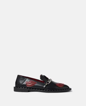 Falabella Lip Appliqué Loafers